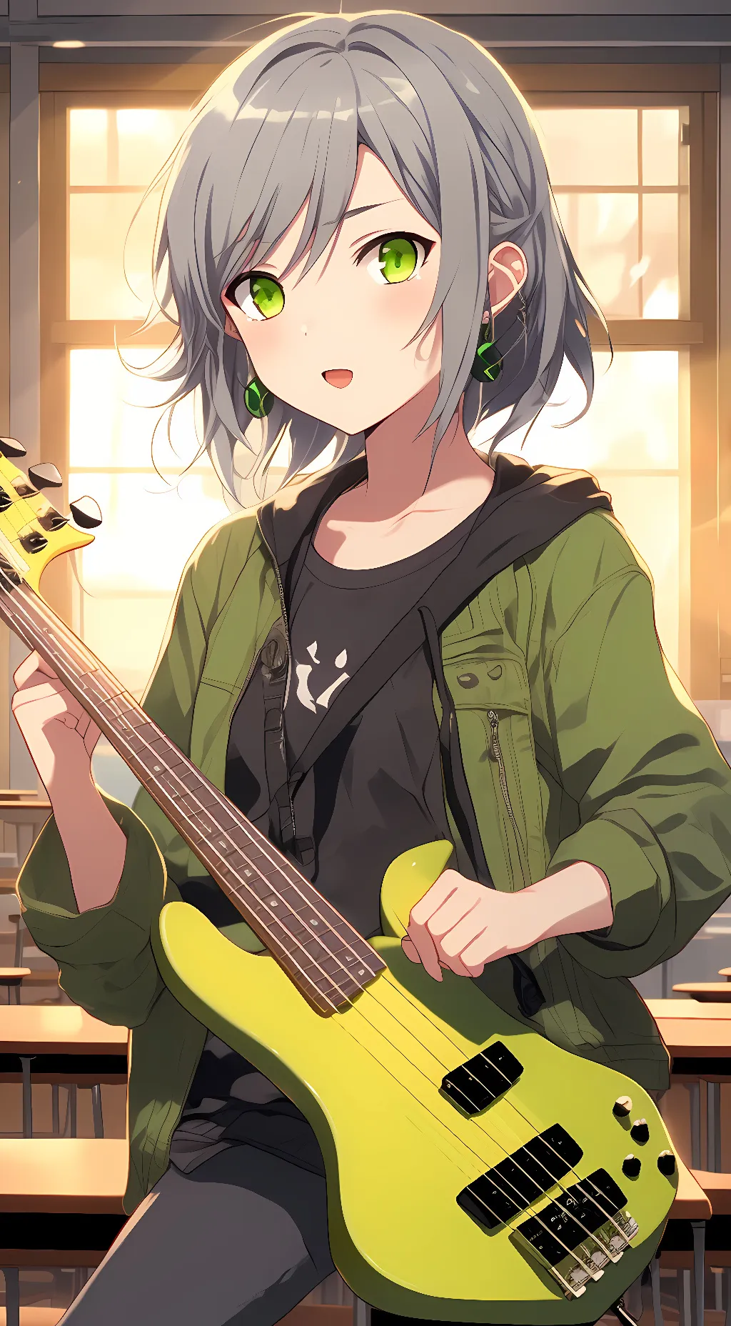 ai character: Shiho Hinomori background