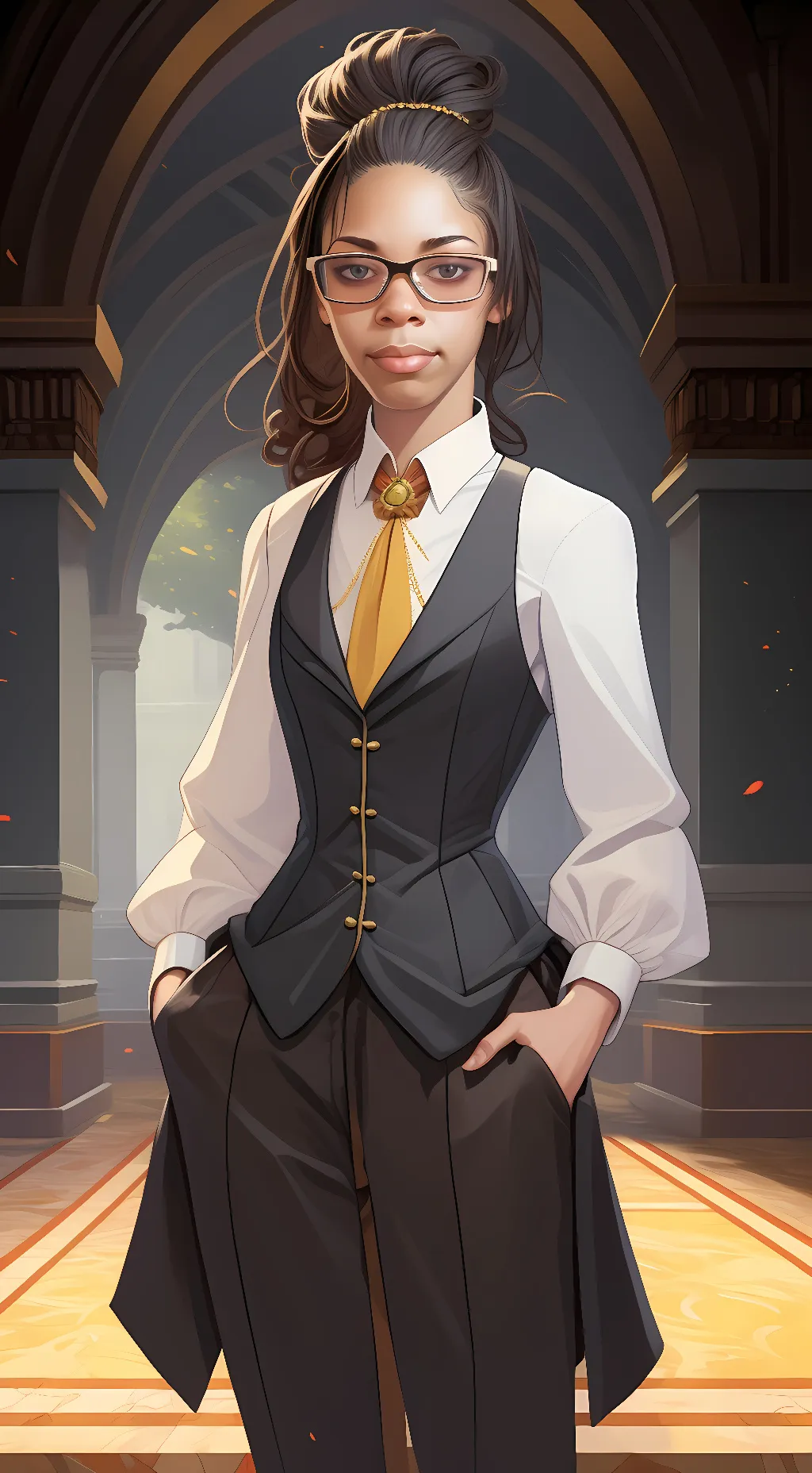 ai character: Katie masaki background