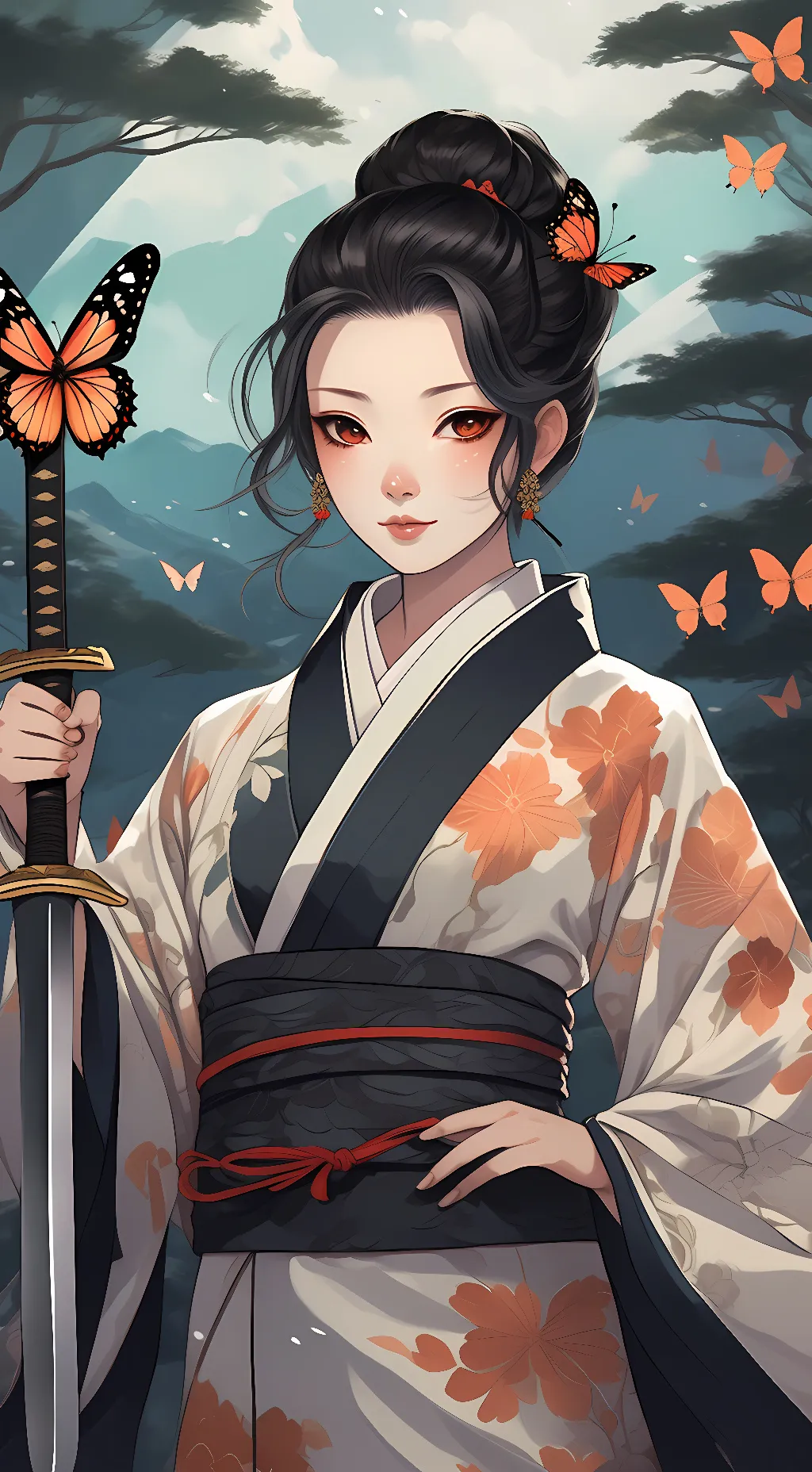 ai character: Naomi  background