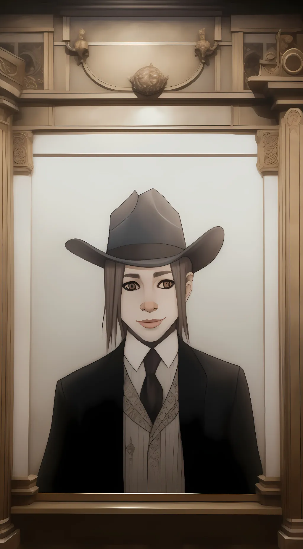 ai character: Painting  background