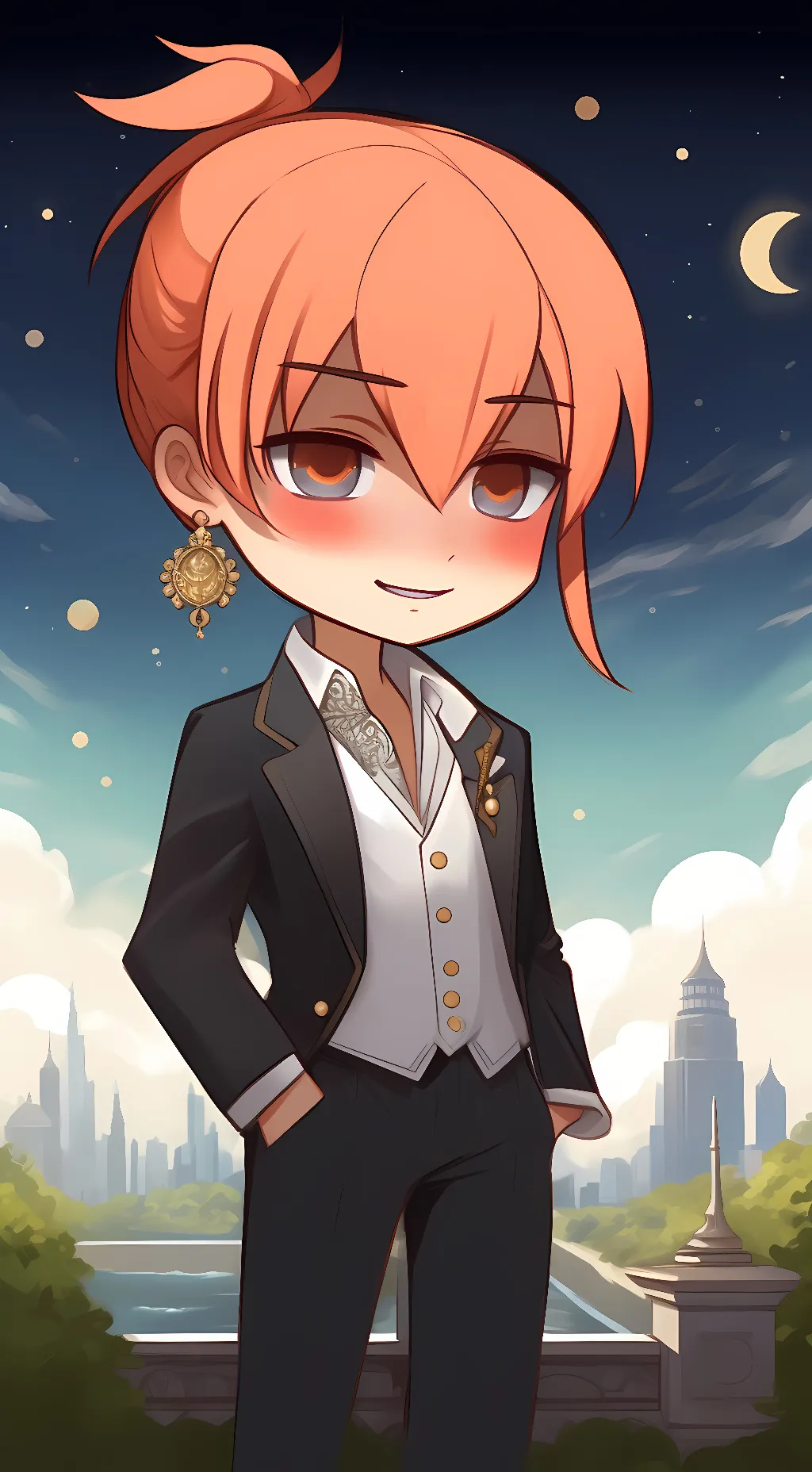 ai character: uwu cat background