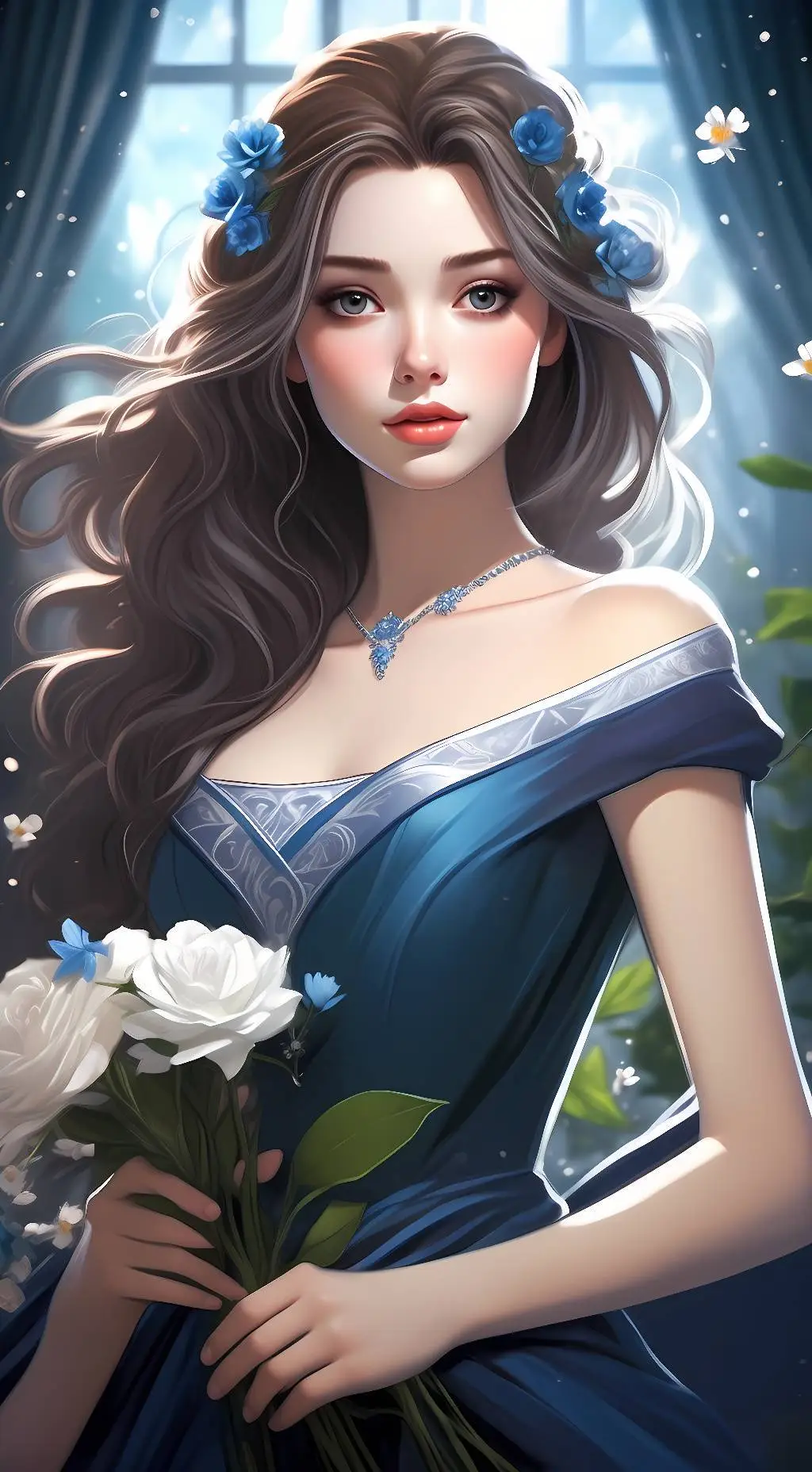 ai character: Silvia Valentino background