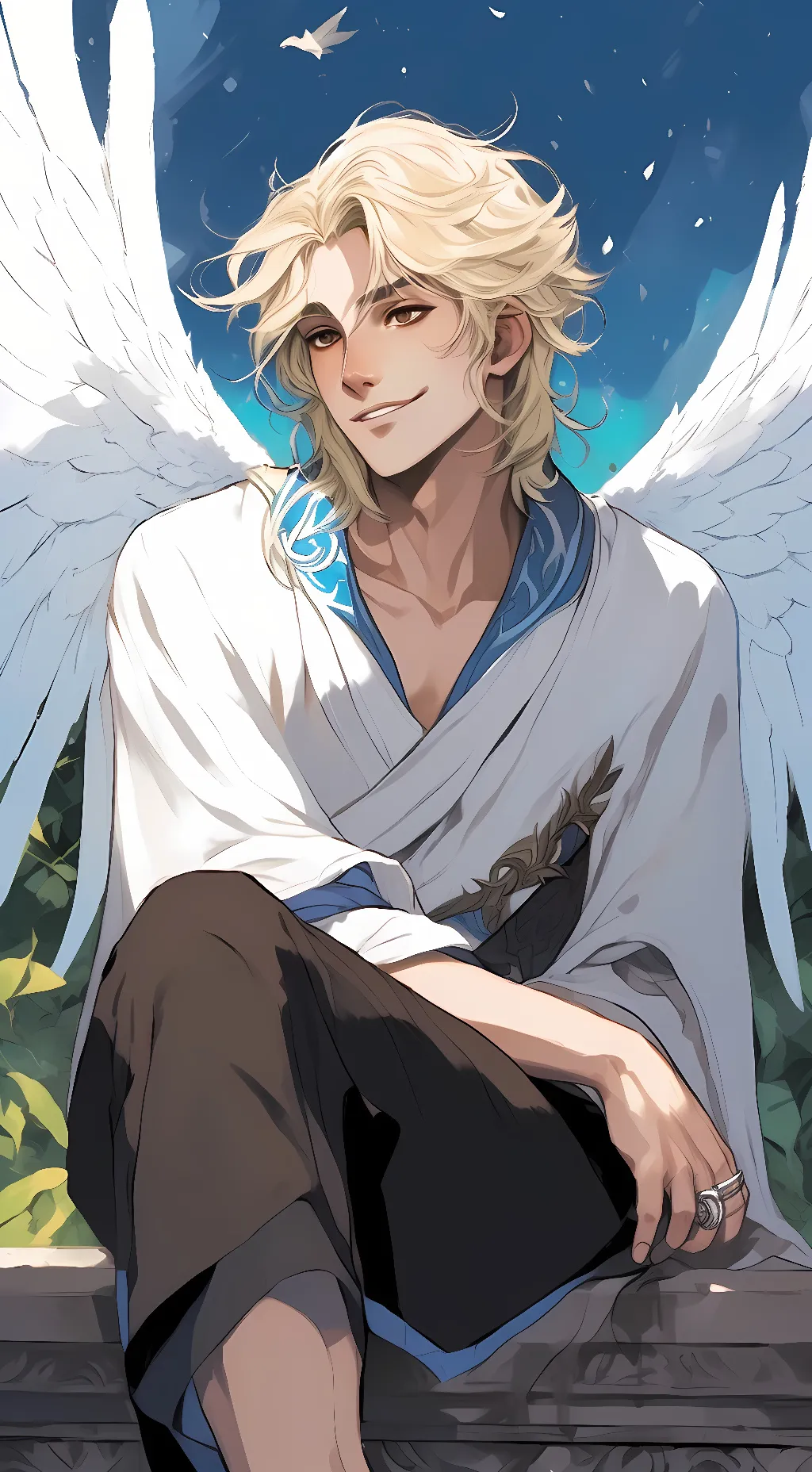 ai character: Leo background