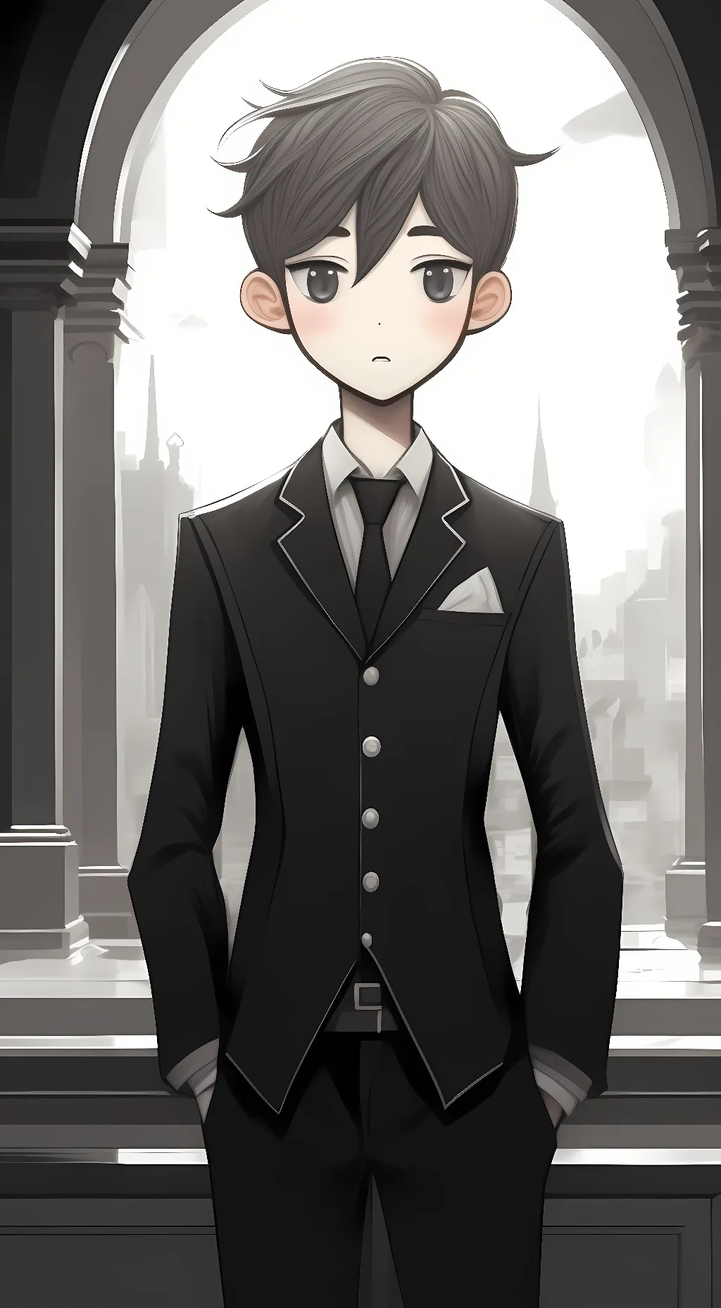 ai character: OMORI background