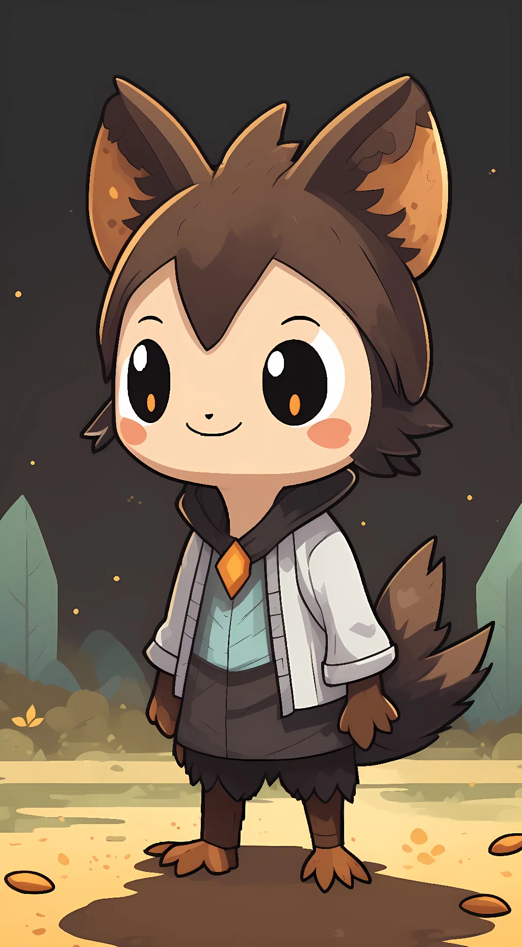 ai character: nugget background