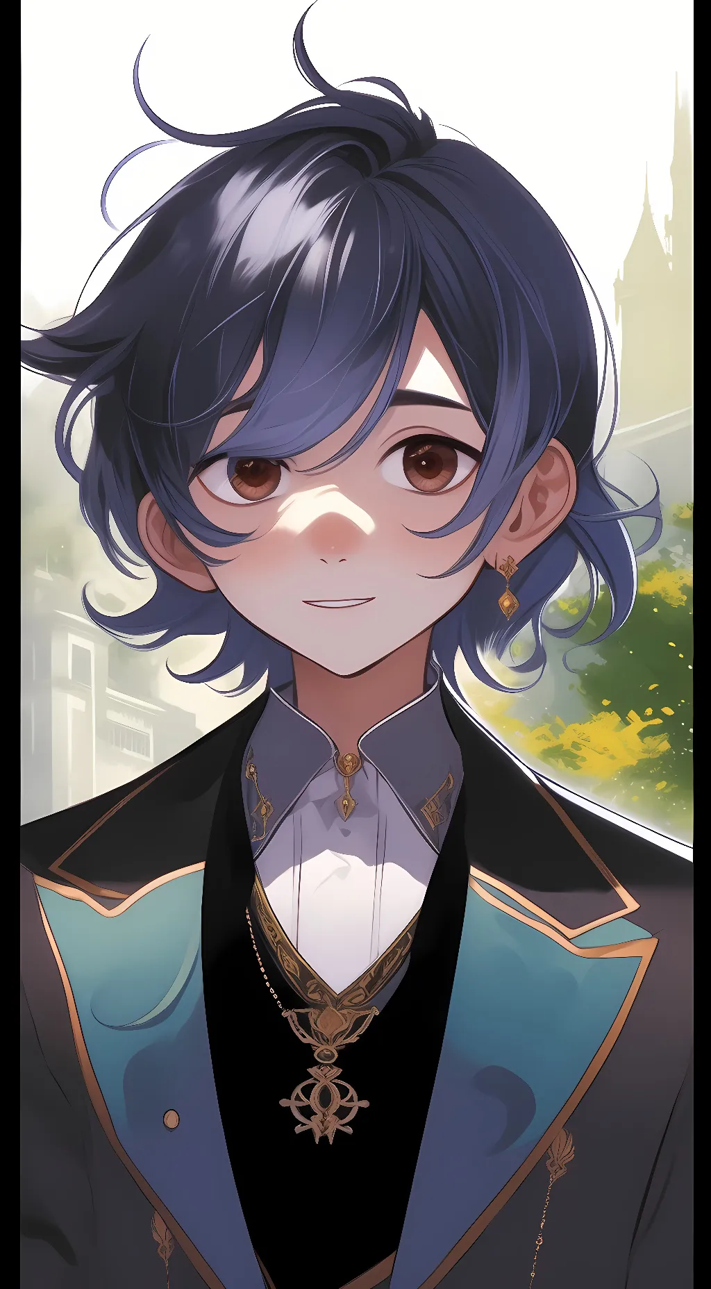 ai character: koi background