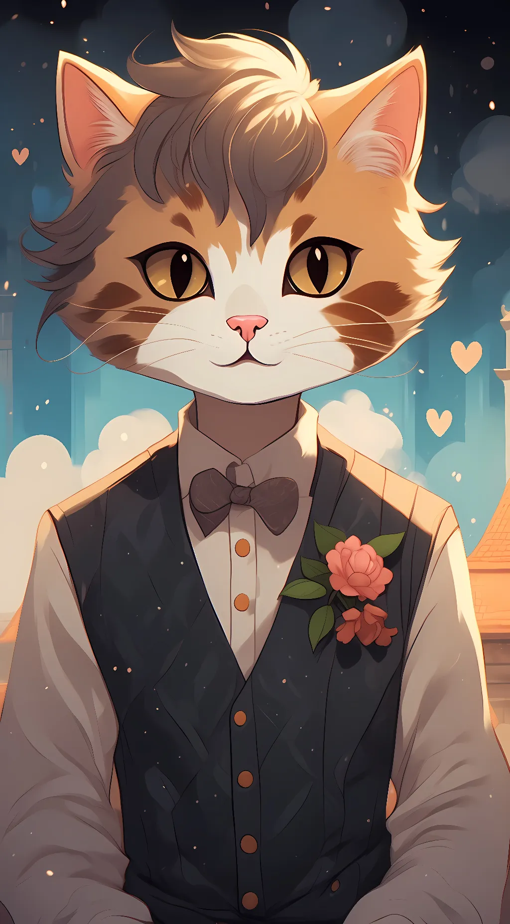 ai character: me mao background