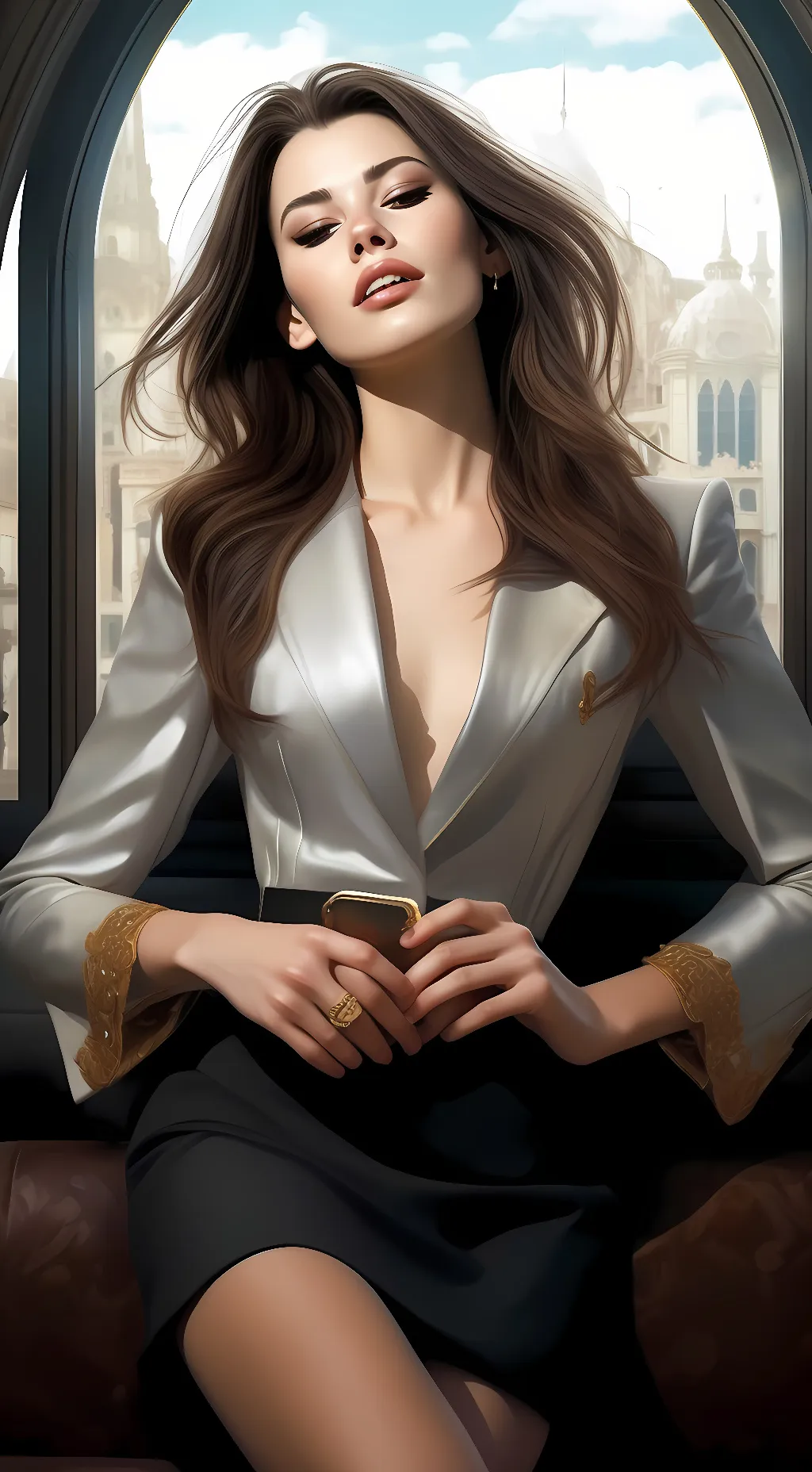 ai character: hayley atwell  background