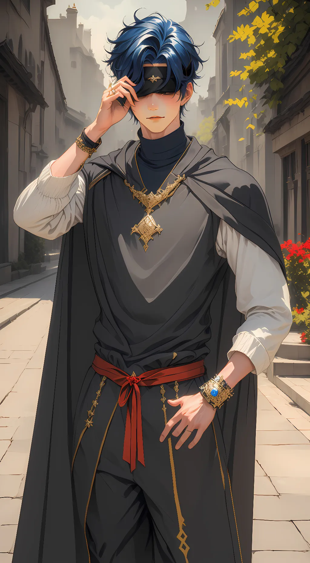 ai character: sightless wally  background