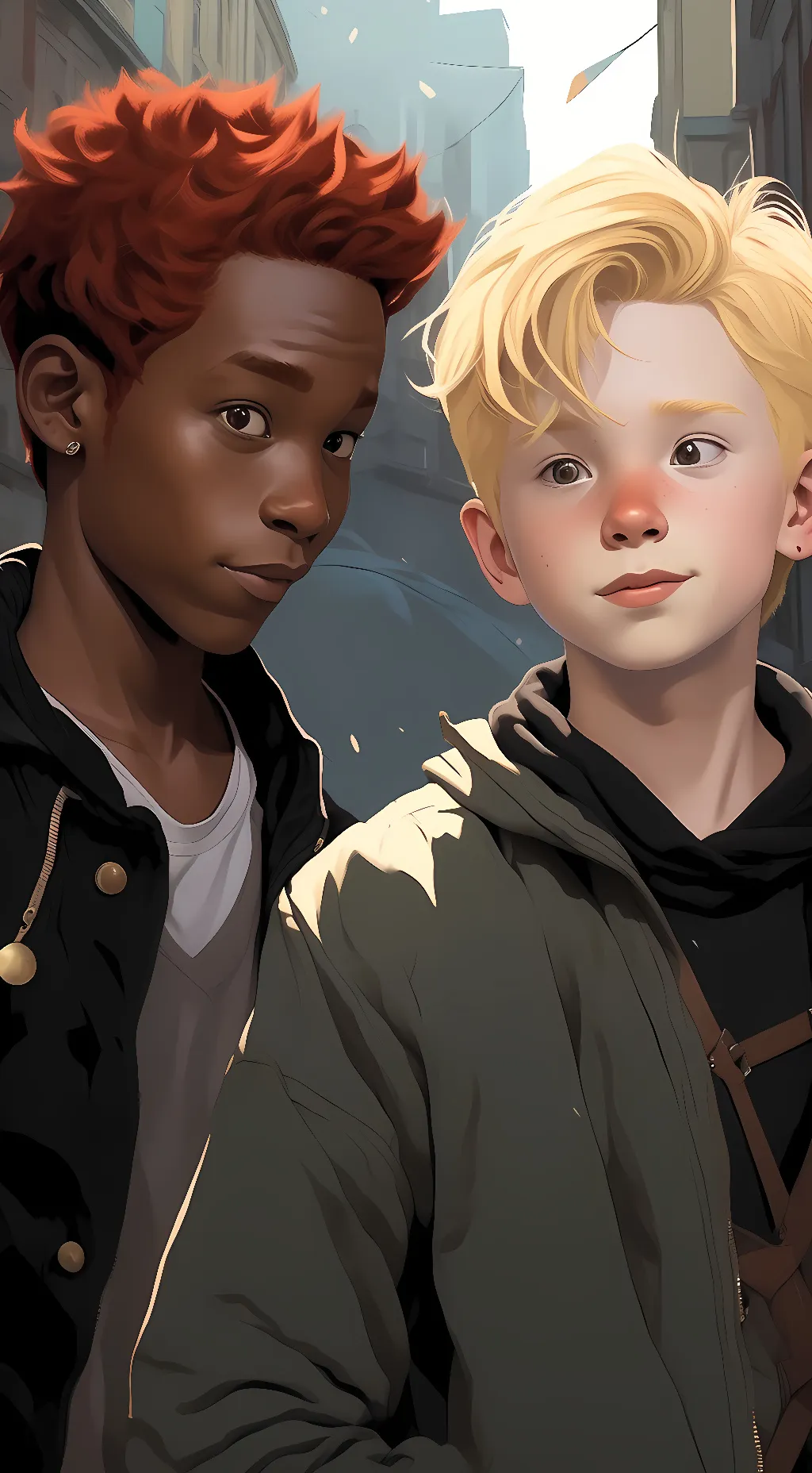 ai character: Ryan and Eduardo  background