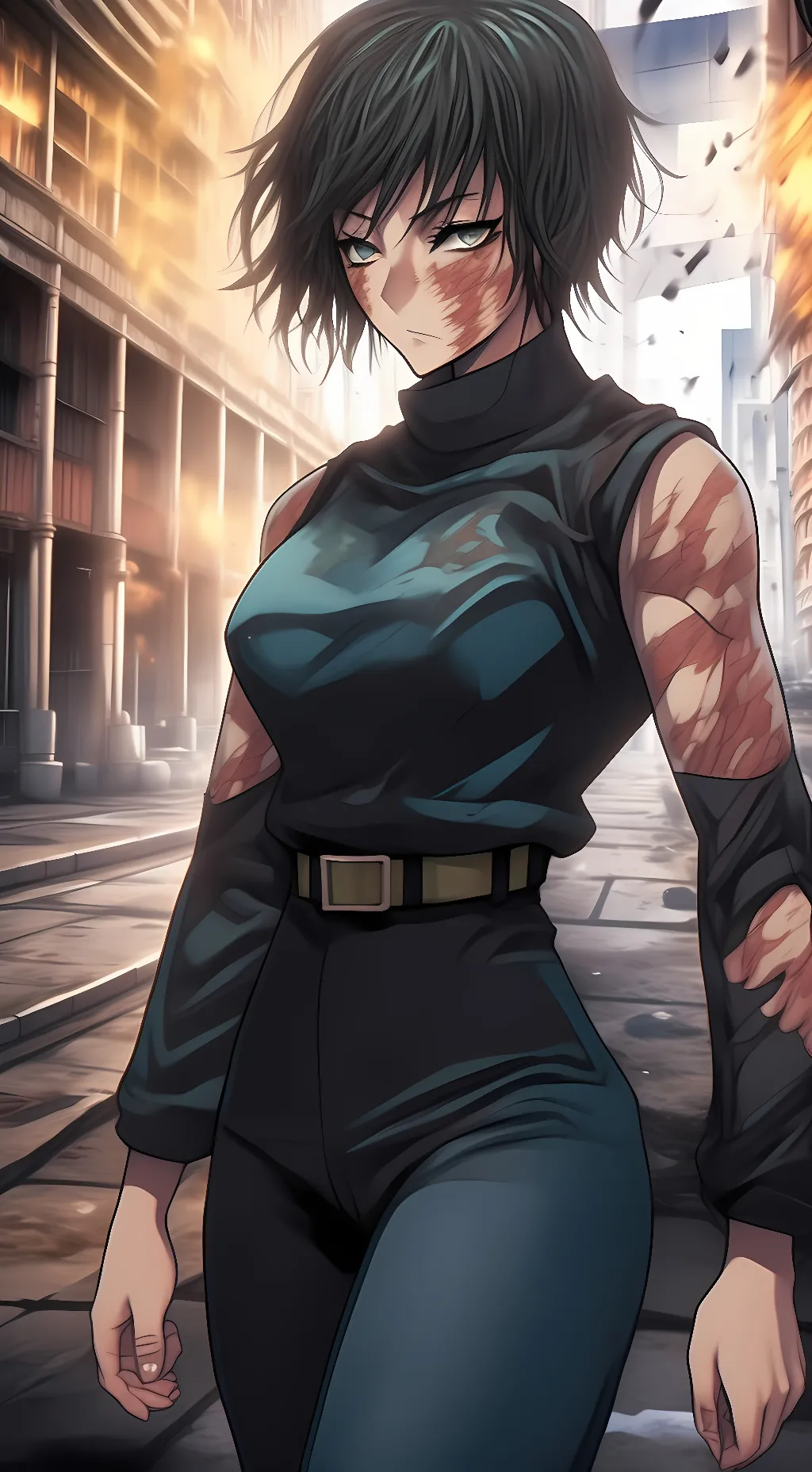 ai character: maki zenin  background