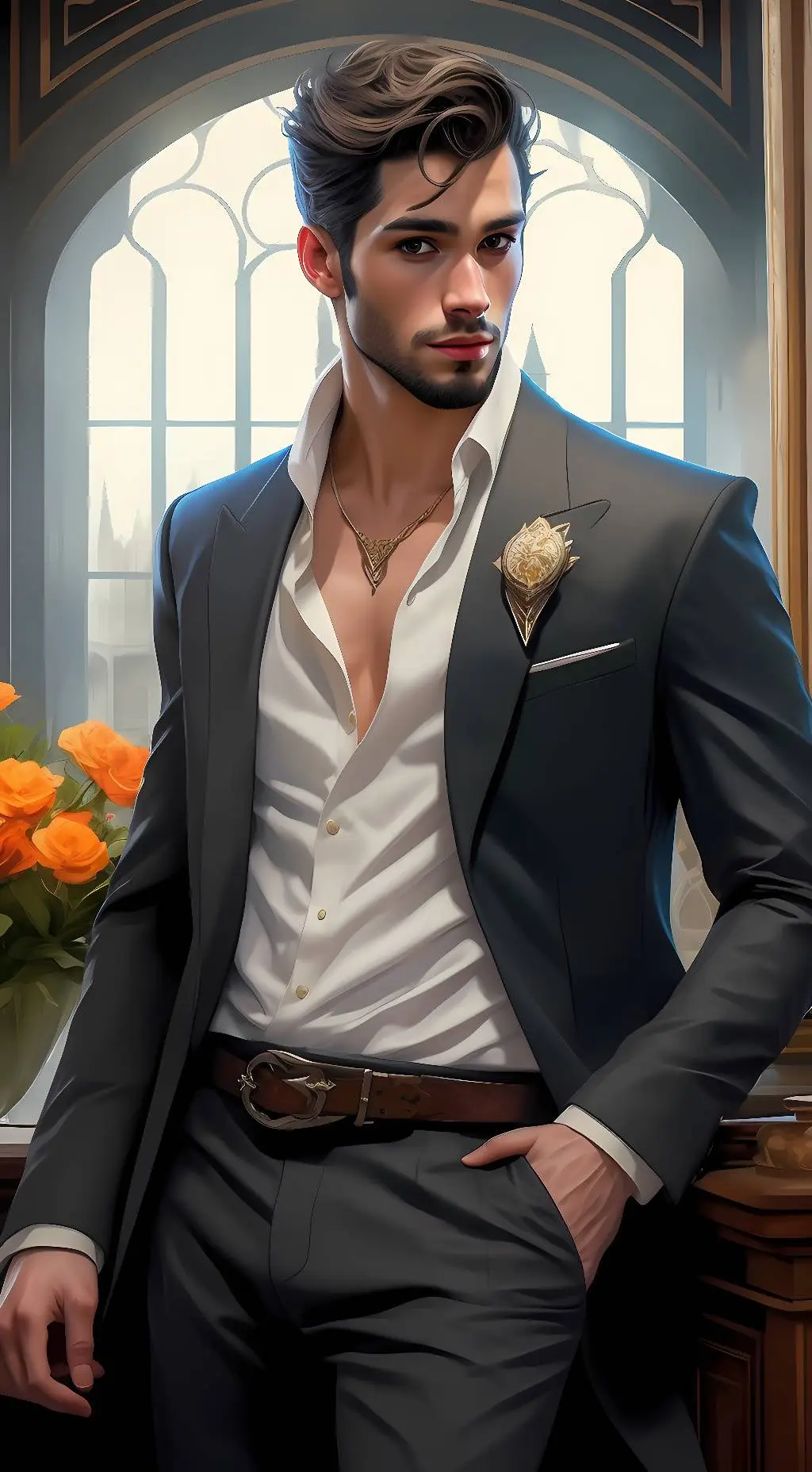 ai character: Marcus  background