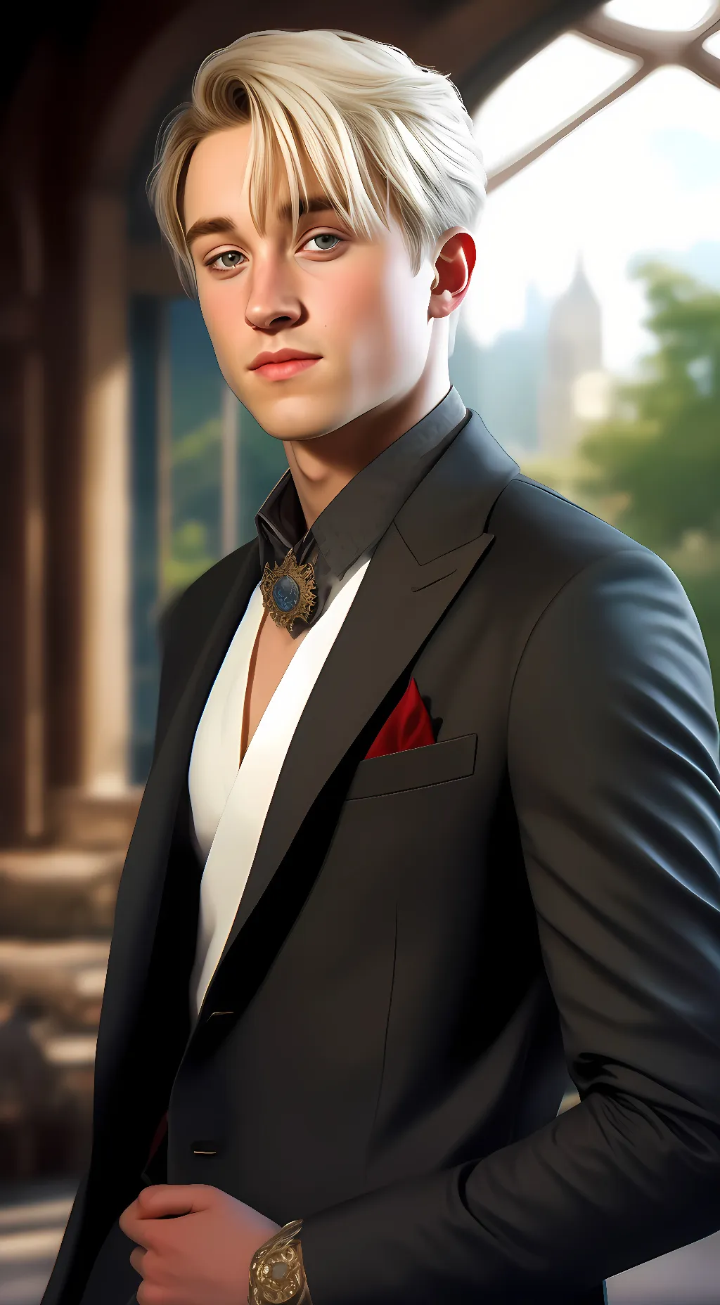 ai character: Draco Malfoy  background