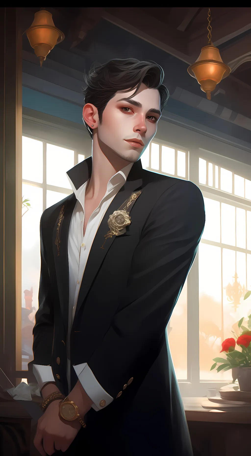 ai character: AD background