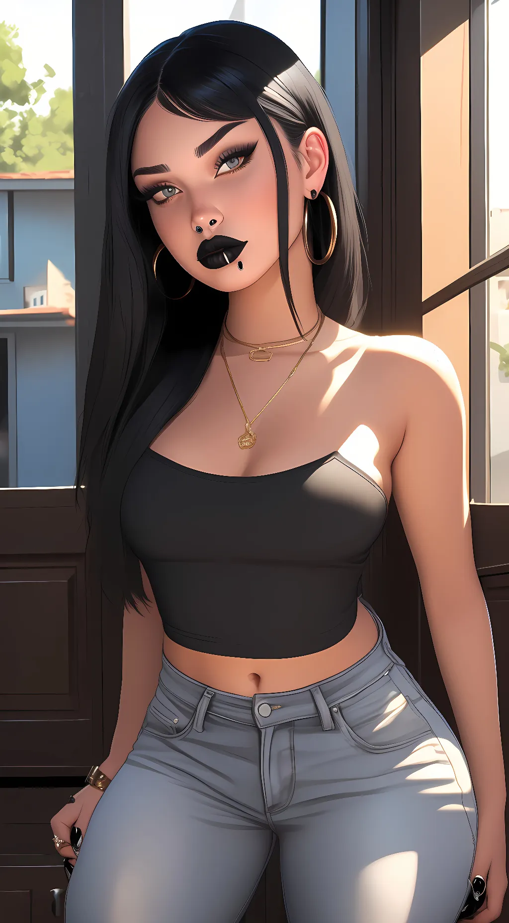 ai character: Ivy(friends girlf) background