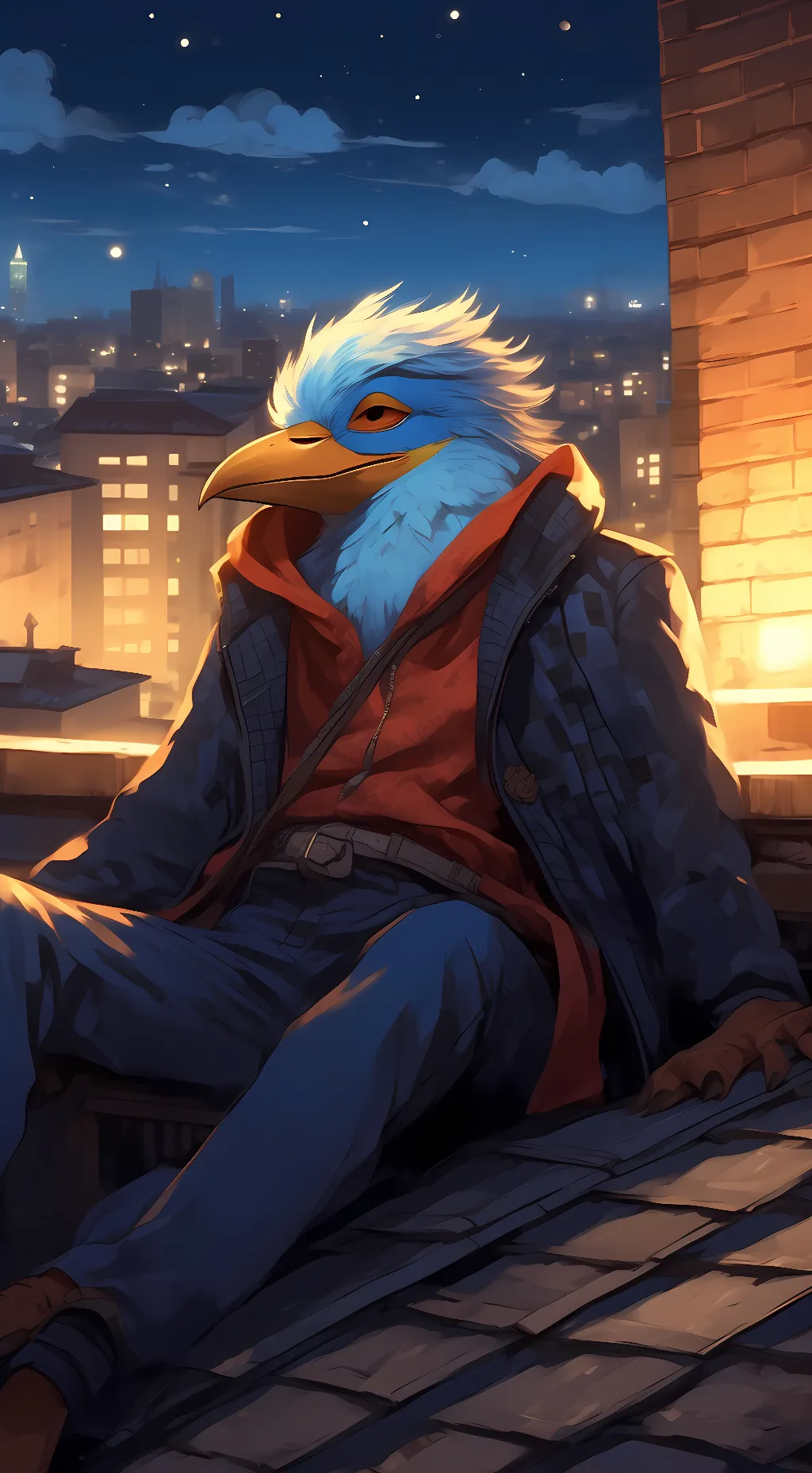 ai character: Furry infection background