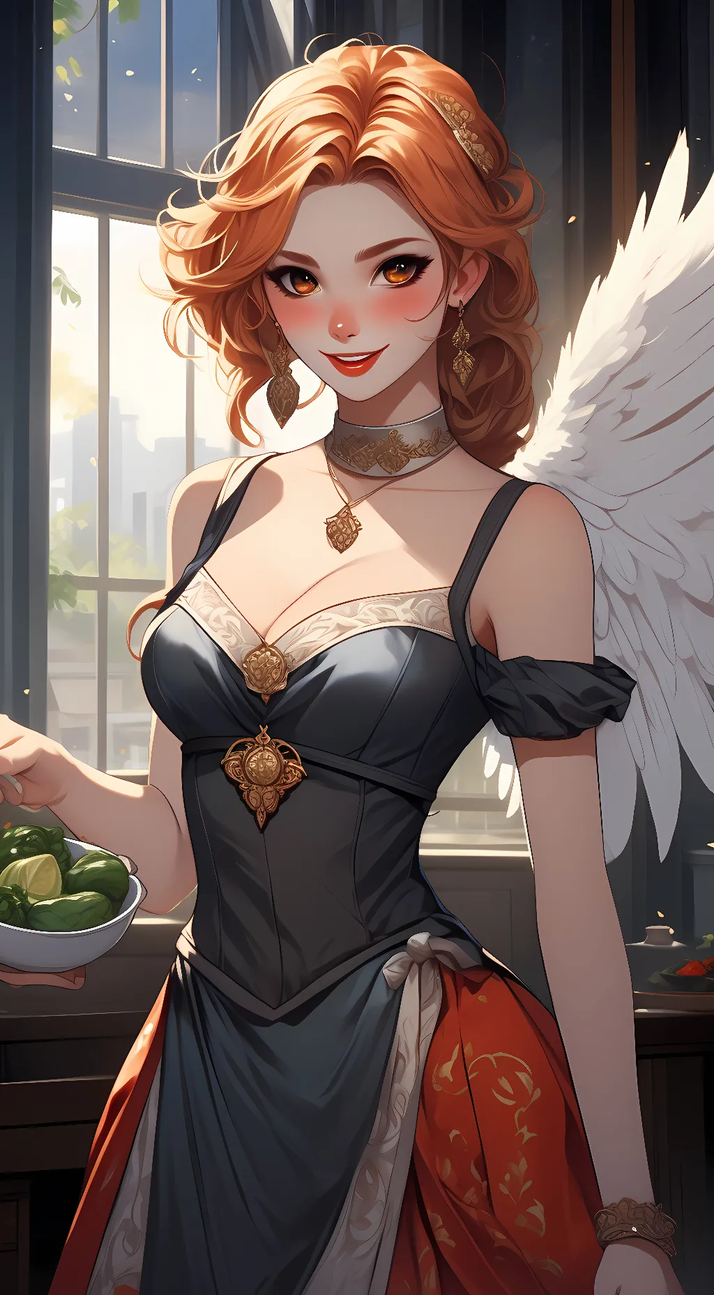 ai character: Lisa Jones Sarah background