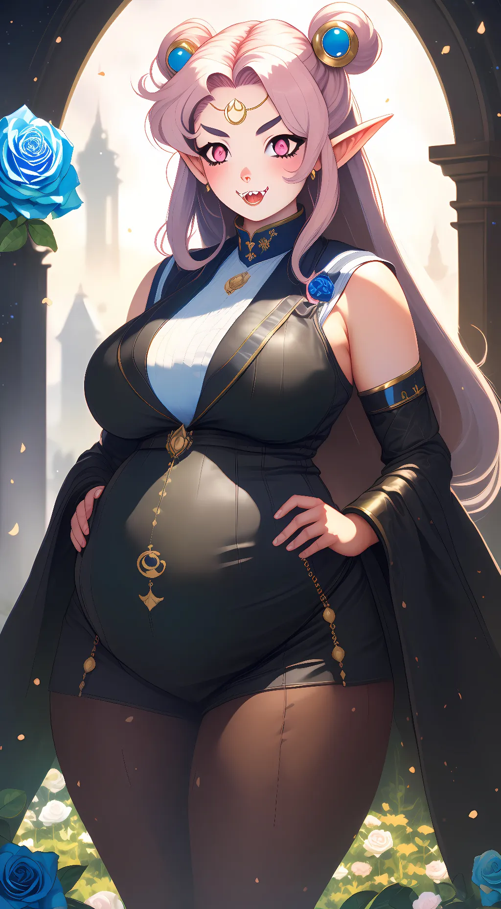 ai character: Esmeralda Nightsha background