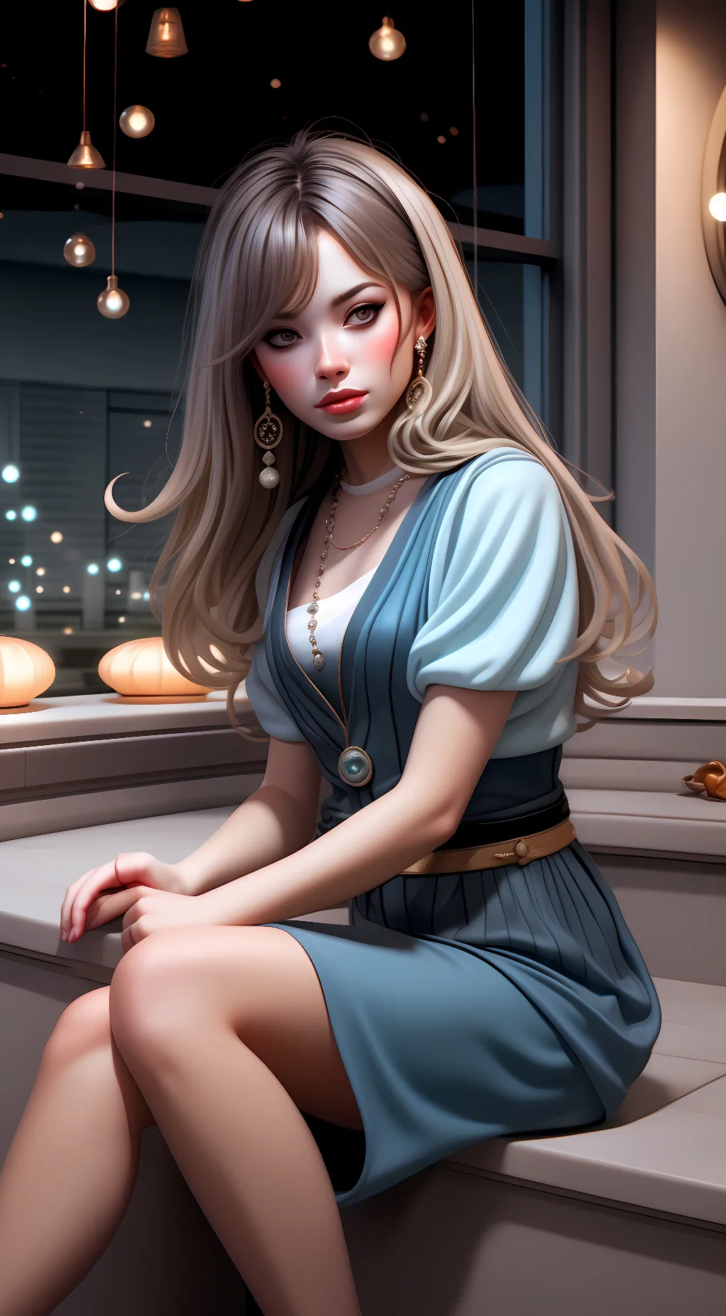 ai character: sus girl background