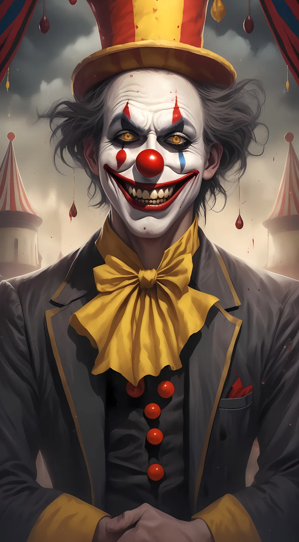 ai character: Chuckles the Clown background