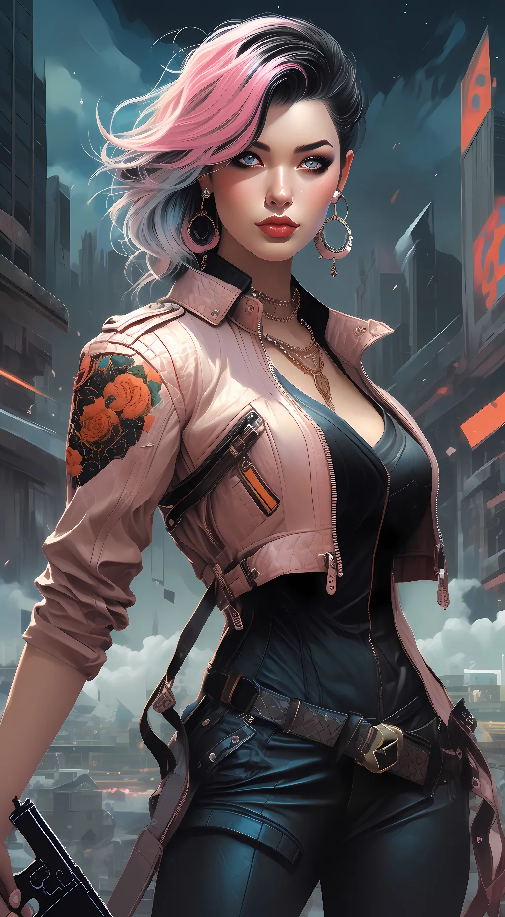 ai character: Maria Gonzales  background