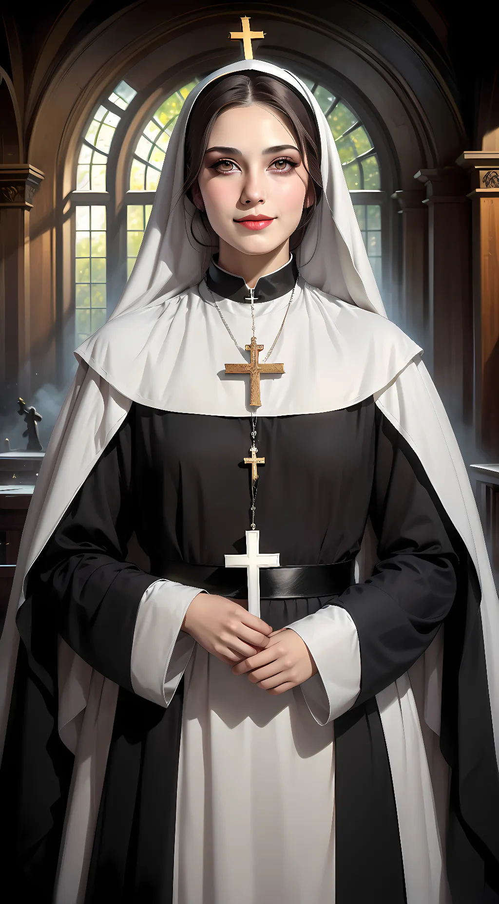 ai character: Sister Delilah background