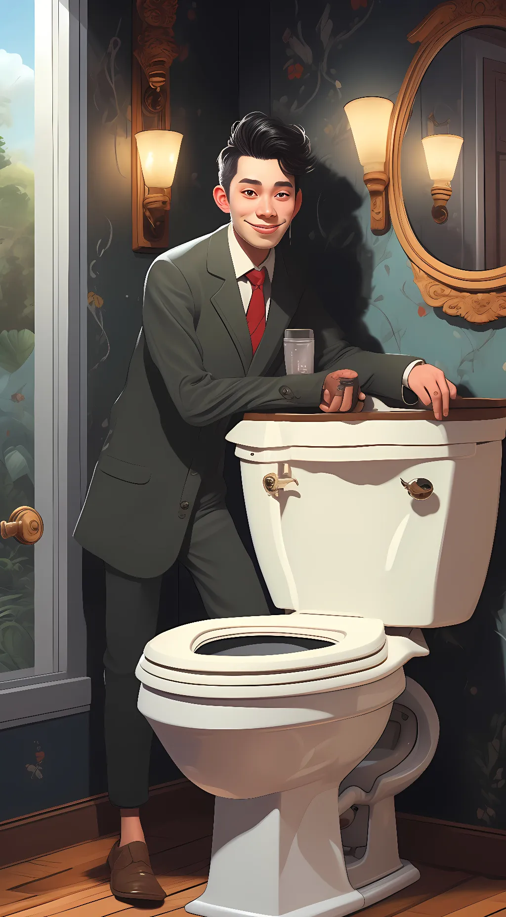 ai character: ee background