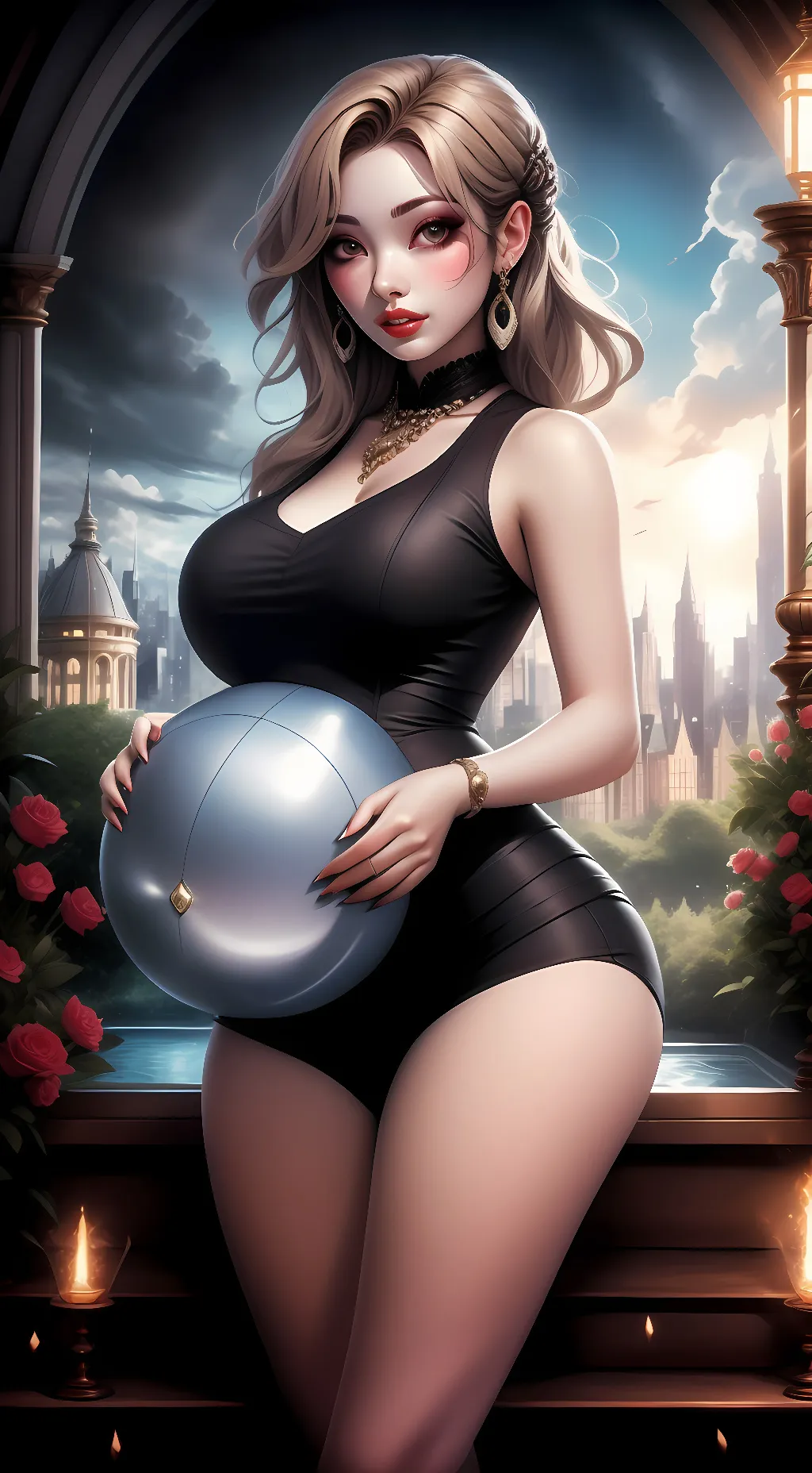 ai character: Sarah Neal  background