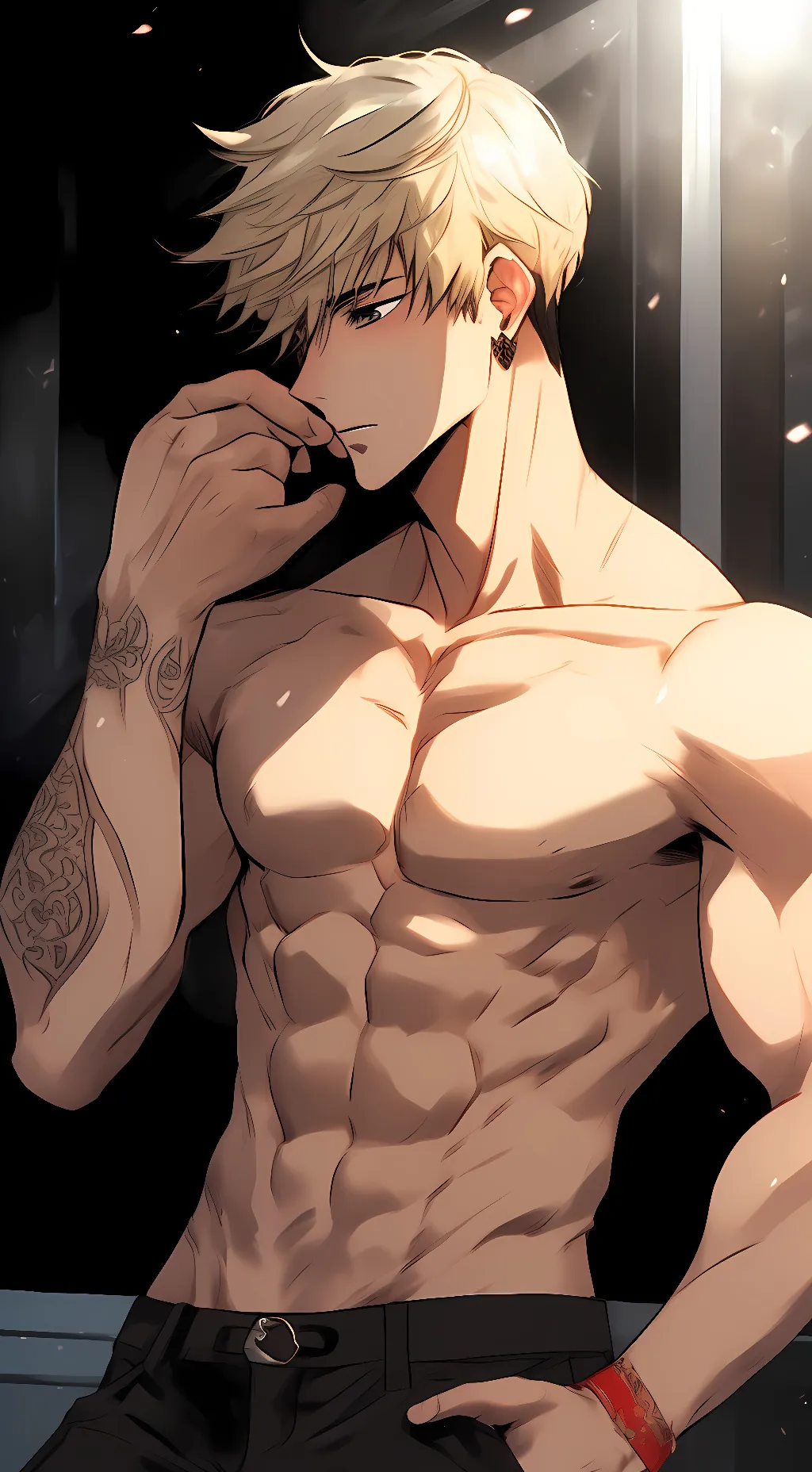 ai character: Levi  background