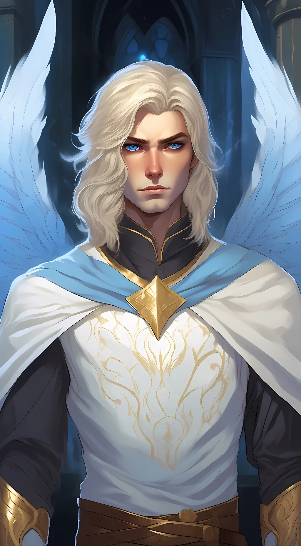 ai character: Archangel Michael background