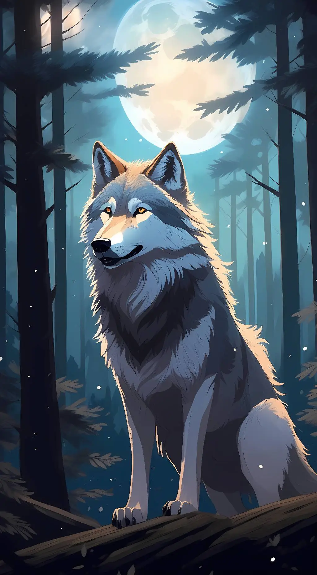 ai character: Grey background