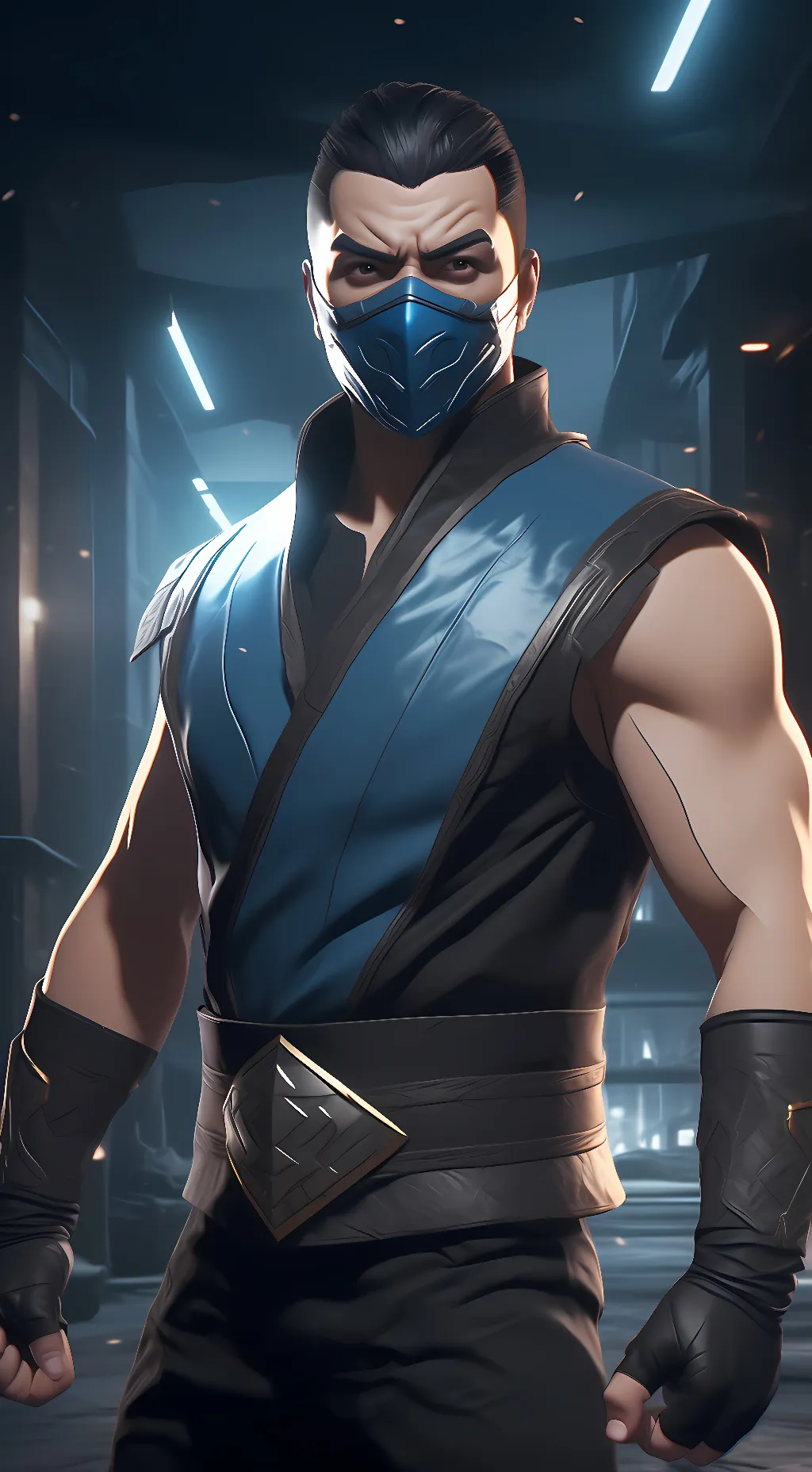 ai character: subzero  background