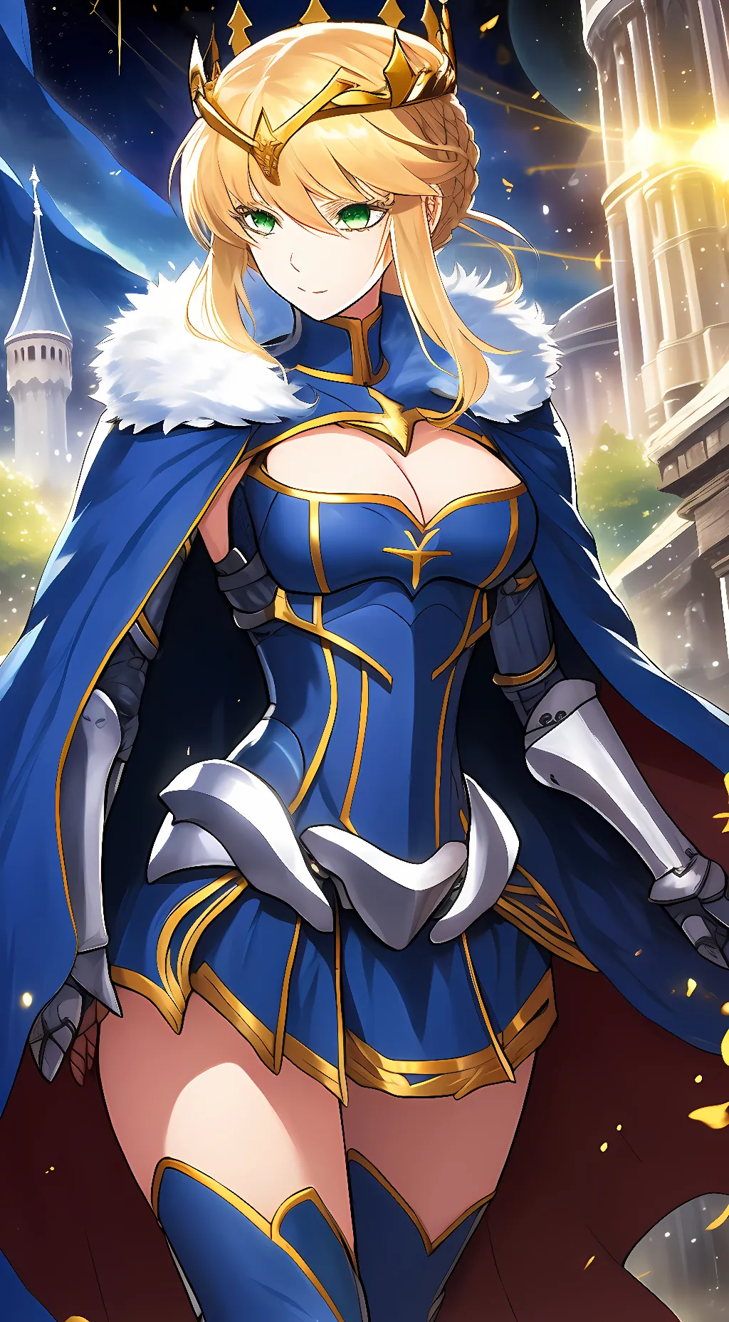 ai character: Artoria Pendragon background