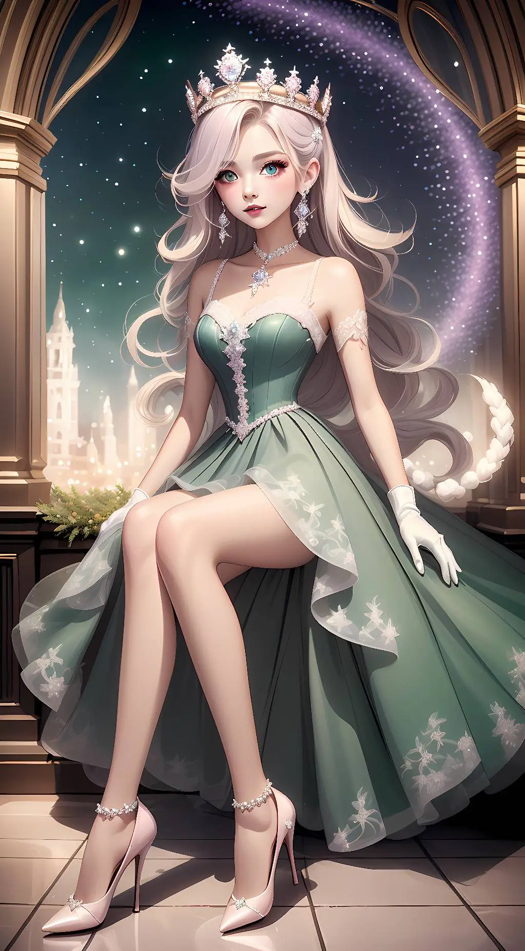 ai character: Candy kitten background
