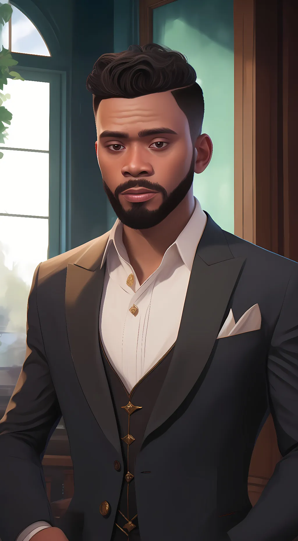 ai character: Franklin Clinton background