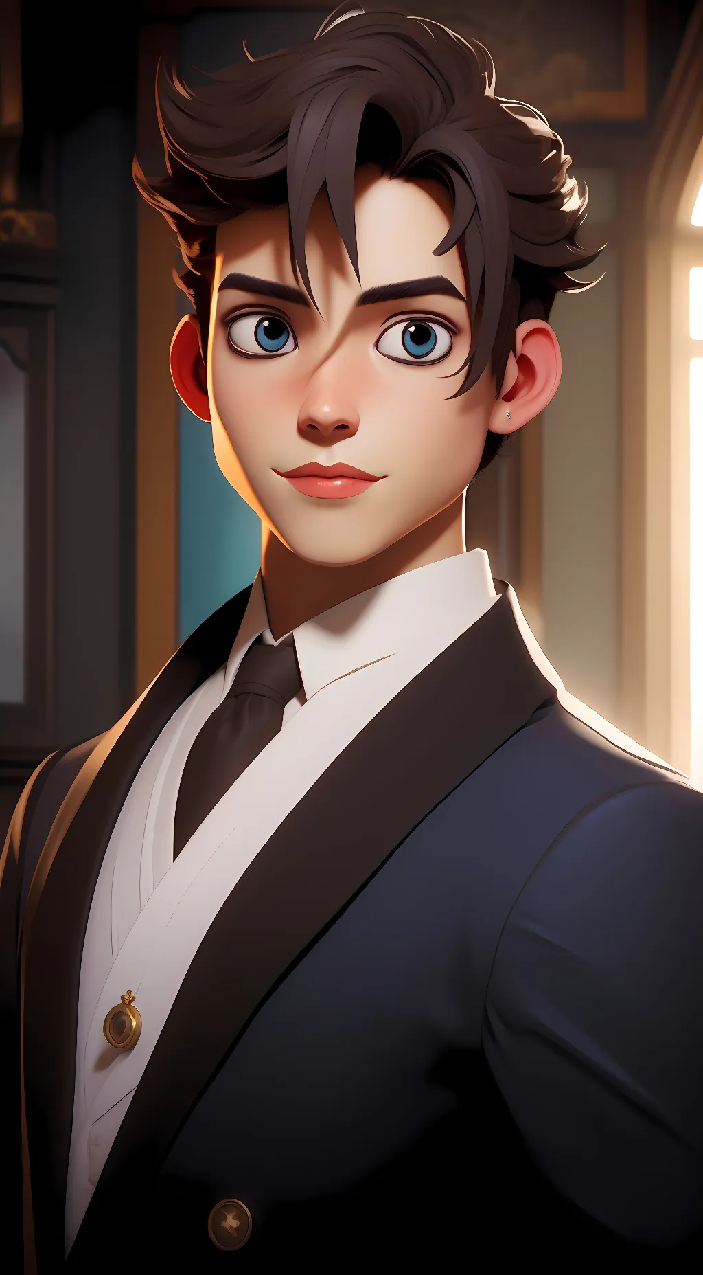 ai character: glam freddy background