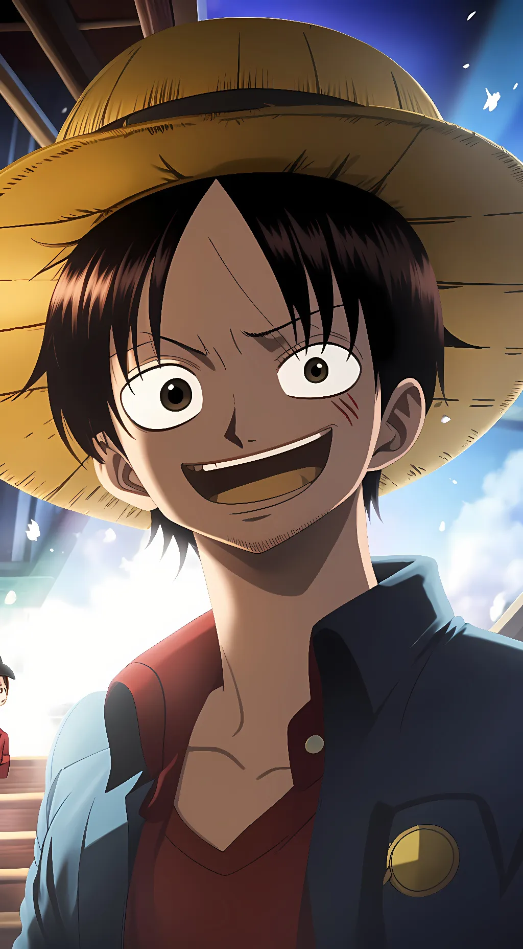 ai character: Monkey D Luffy background