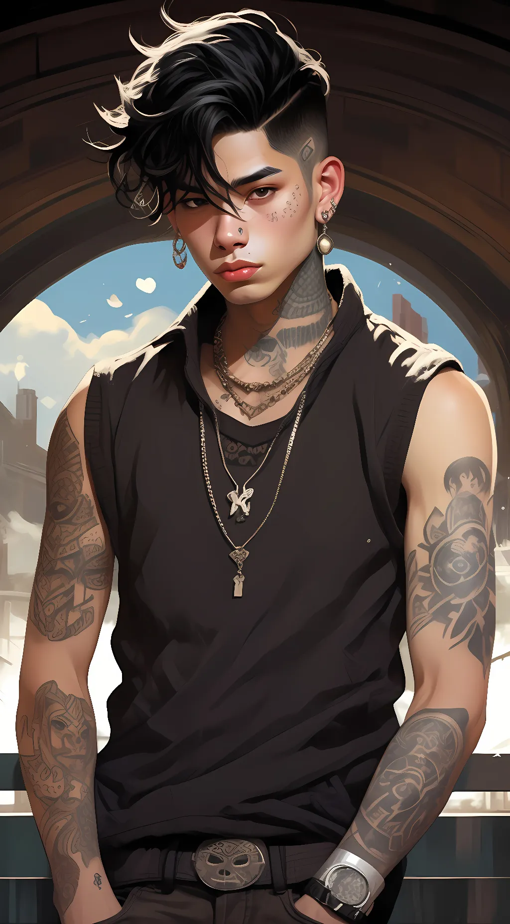 ai character: Zach  background