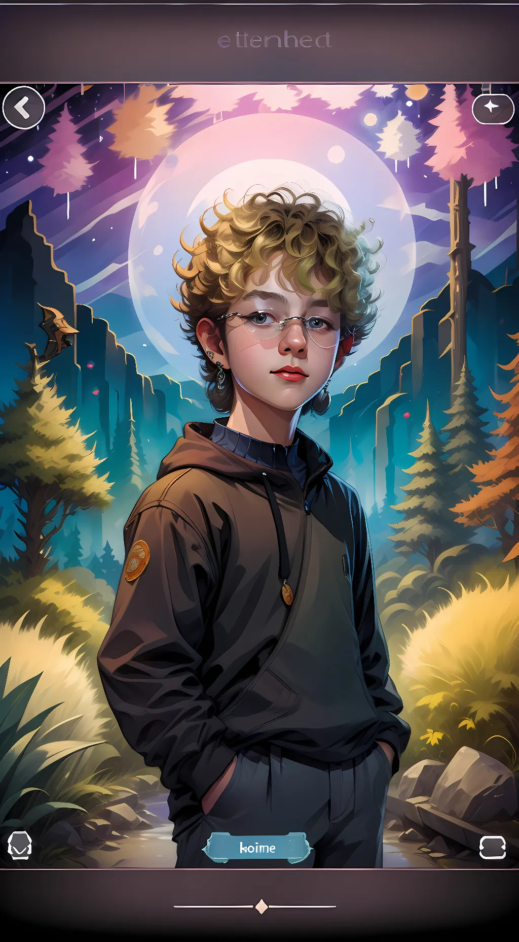 ai character: Storm  background