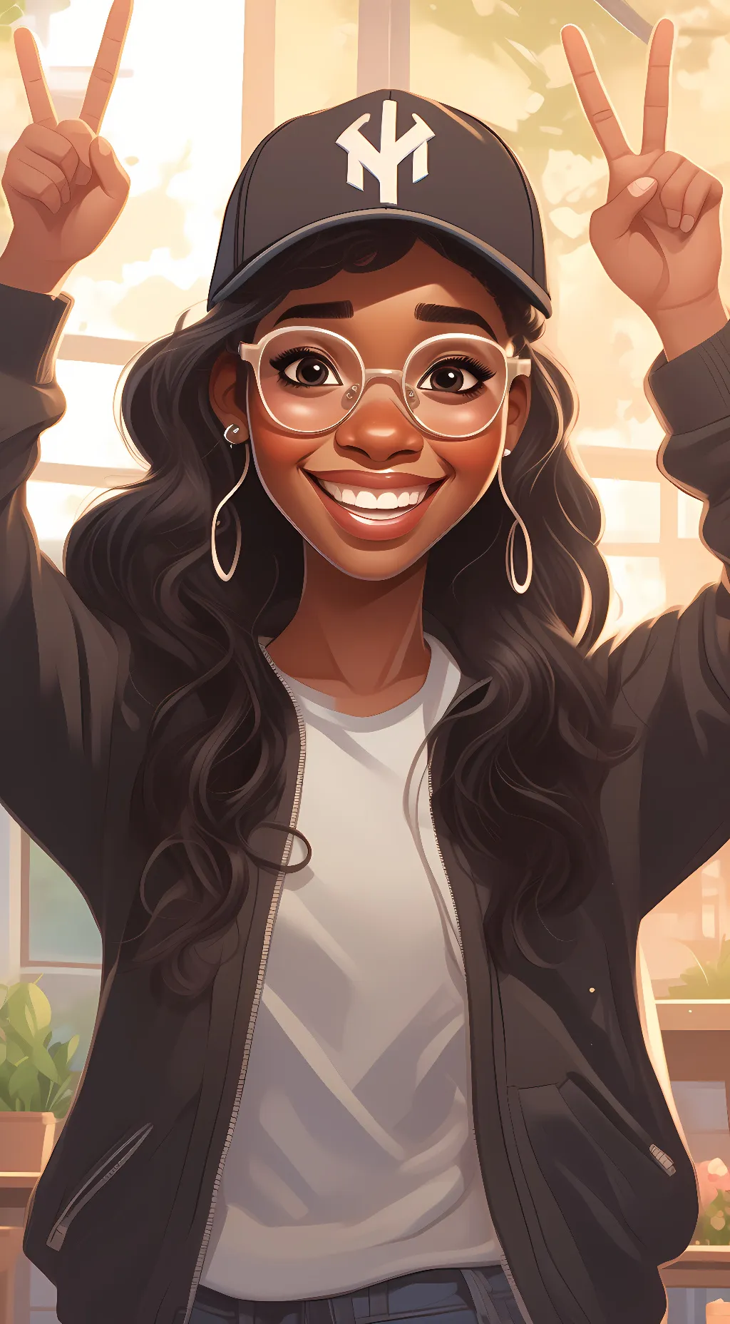 ai character: Zoie background