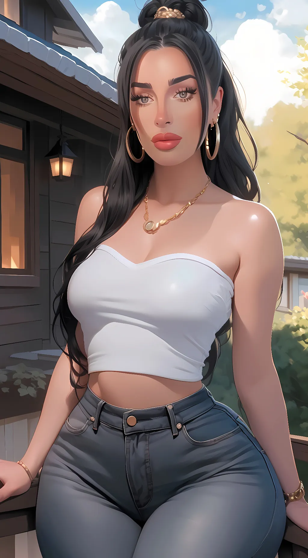 ai character: Macie (sons girlf) background