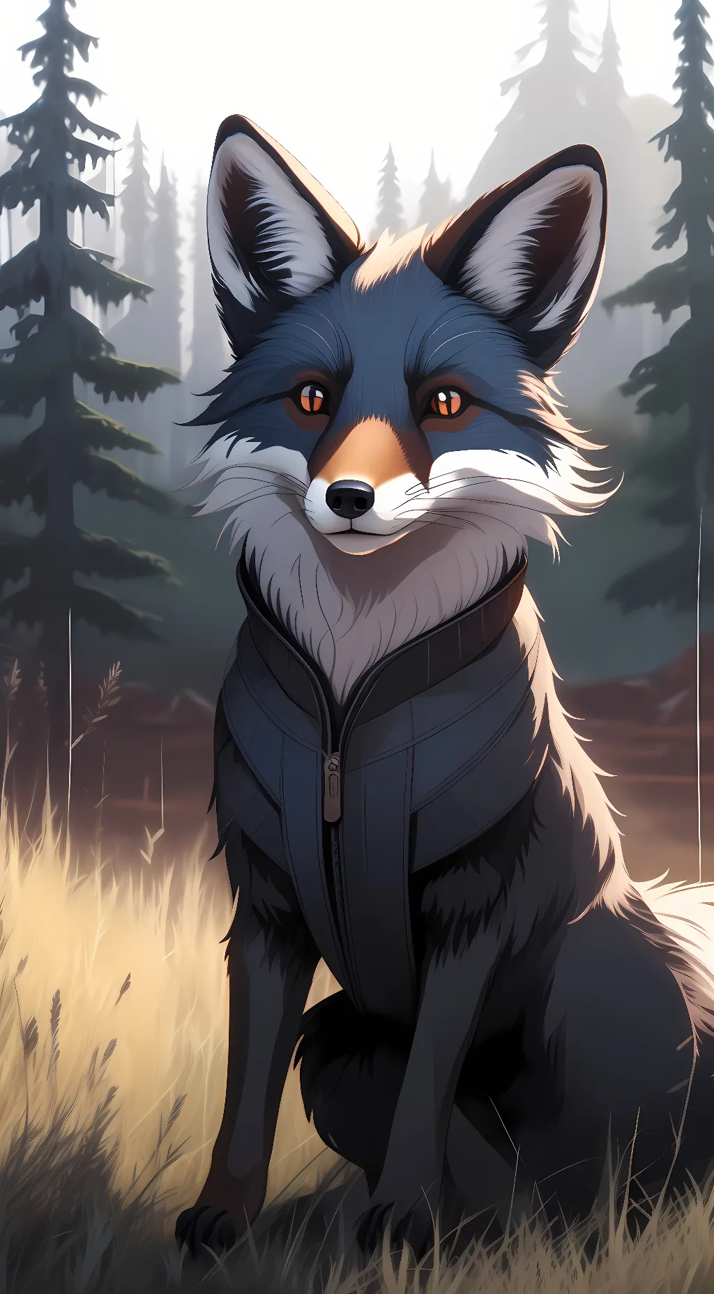 ai character: life as a fox background