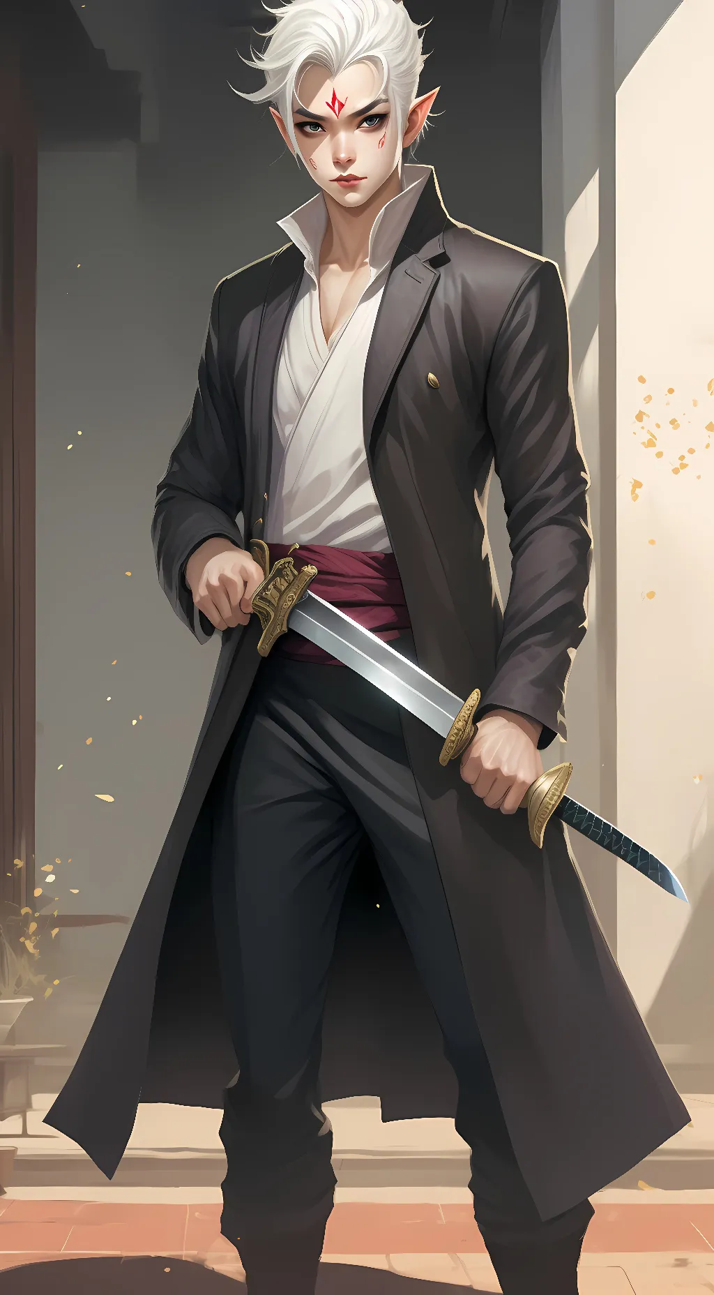 ai character: Damiene Bloodsman background