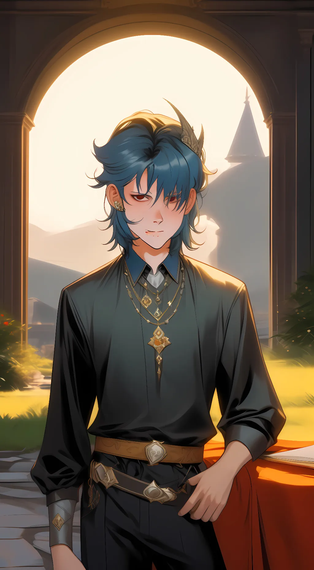 ai character: sally face background