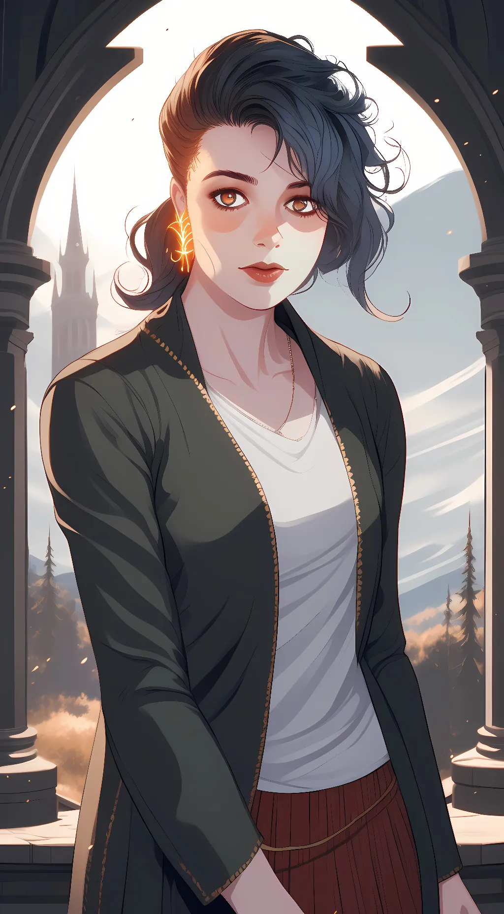 ai character: Ember Nightangale  background