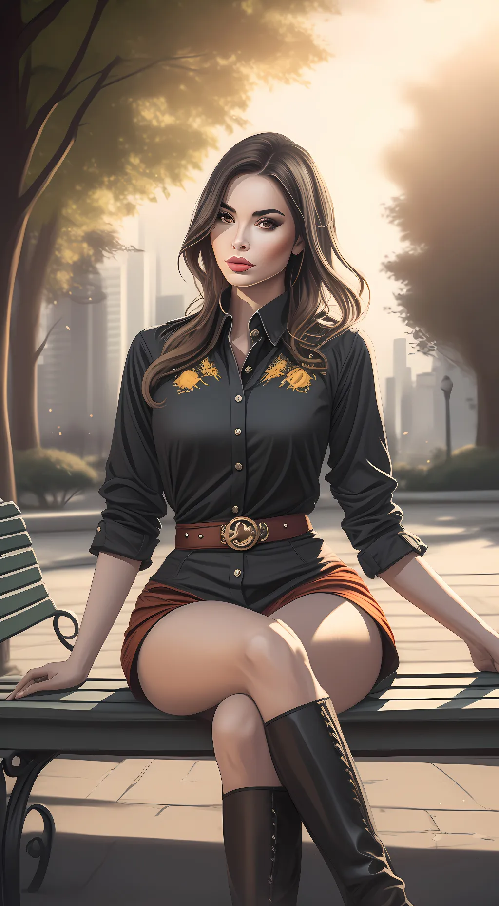 ai character: McKayla Maroney  background