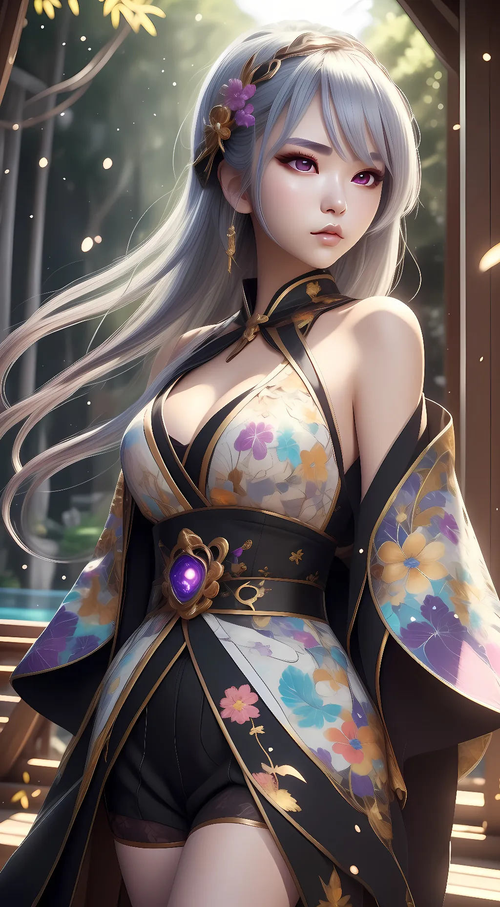 ai character: Murasaki ⚜️🟣 background