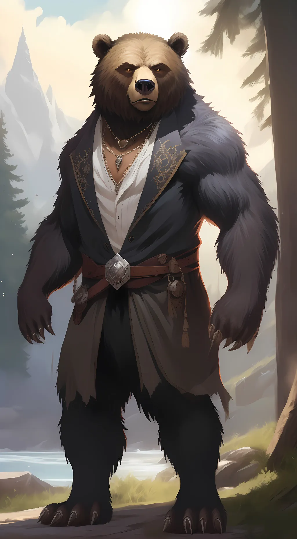 ai character: Kodiak  background