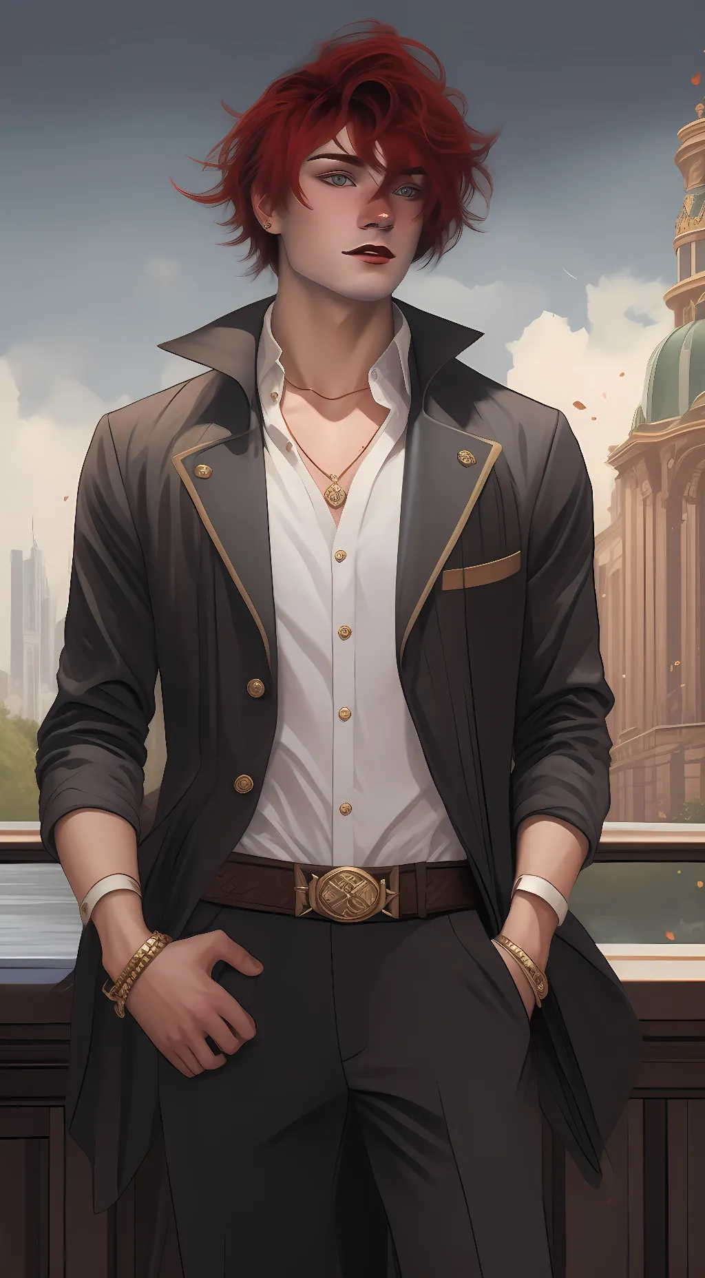 ai character: Foxy background