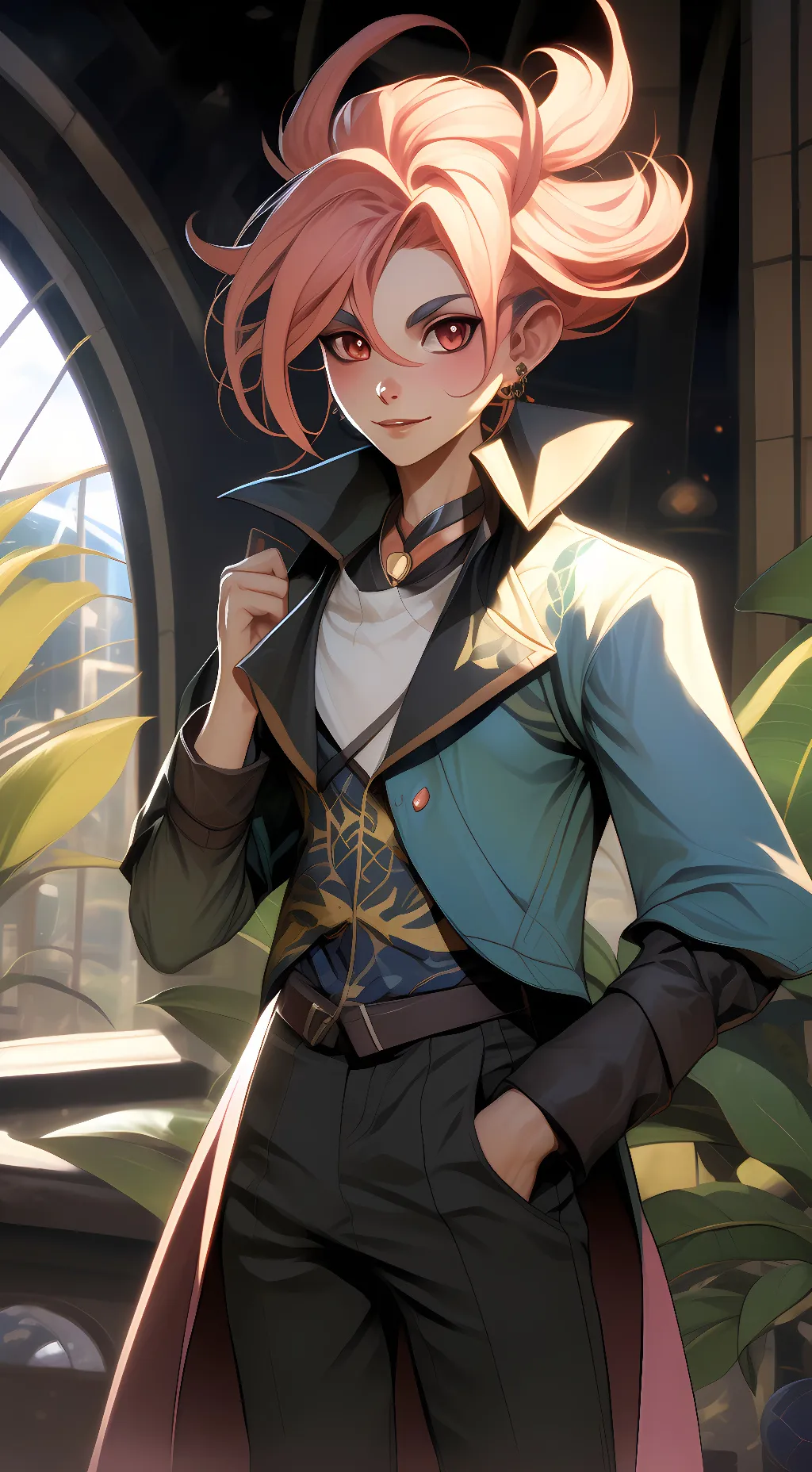 ai character: Grapefruit  background